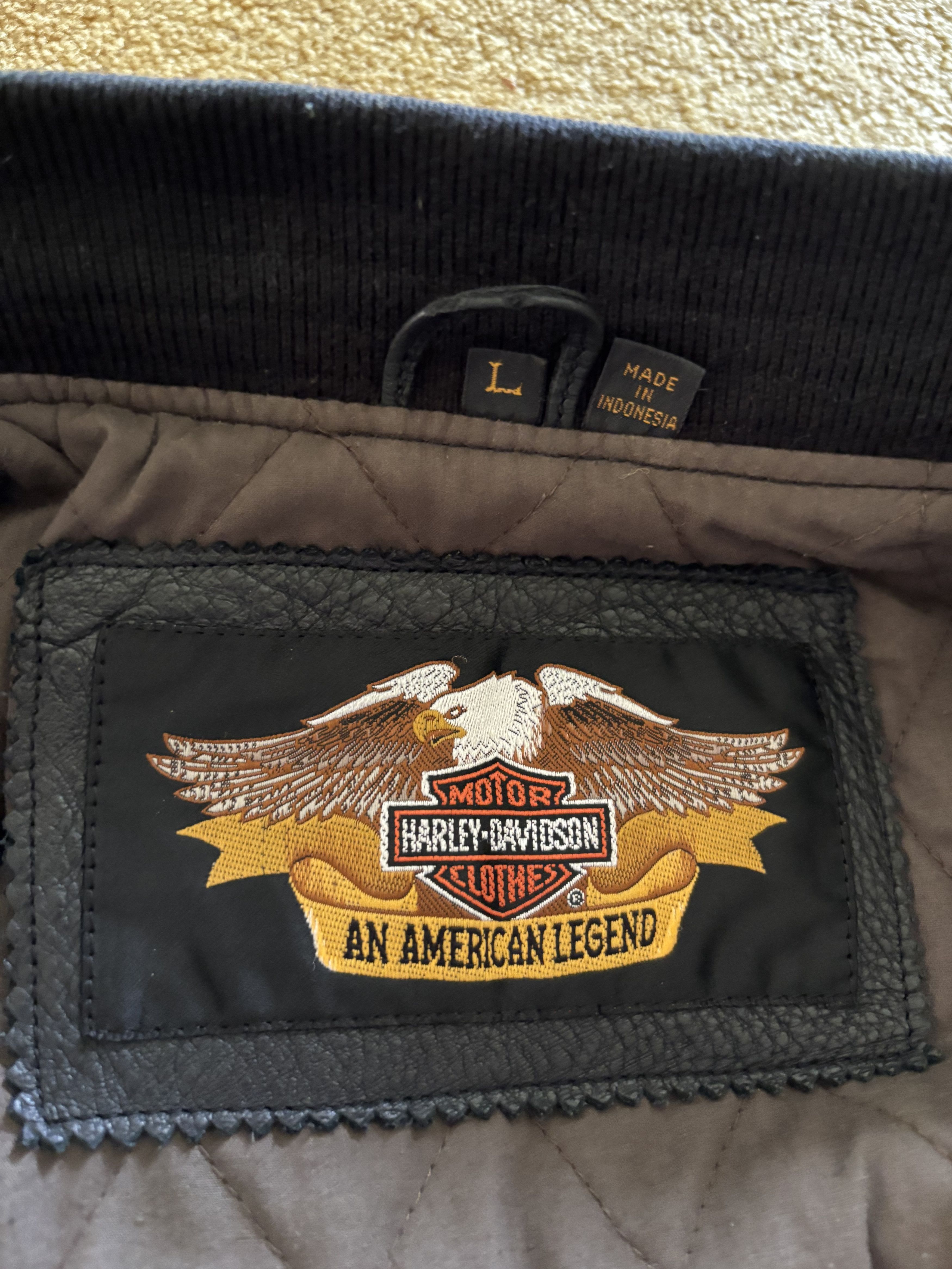Harley Davidson Harley-Davidson Leather Varsity Jacket Size US L / EU 52-54 / 3 - 7 Thumbnail
