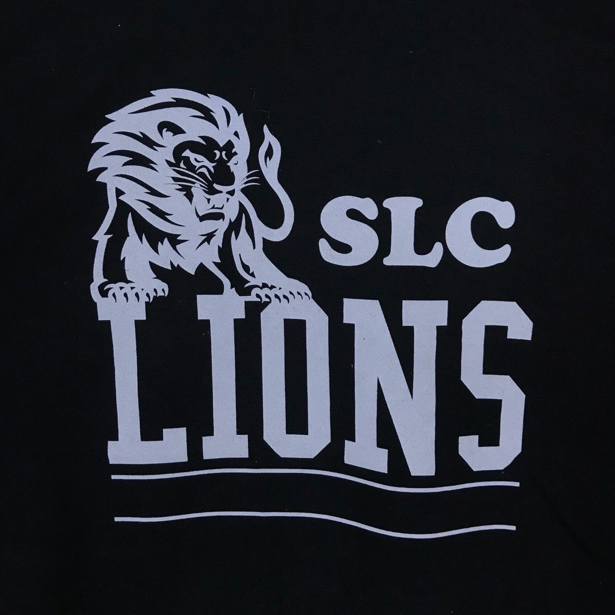 Hanes Vintage Hanes SLC Lions Spell Out Pullover Jumper Sweatshirt Size US L / EU 52-54 / 3 - 3 Thumbnail
