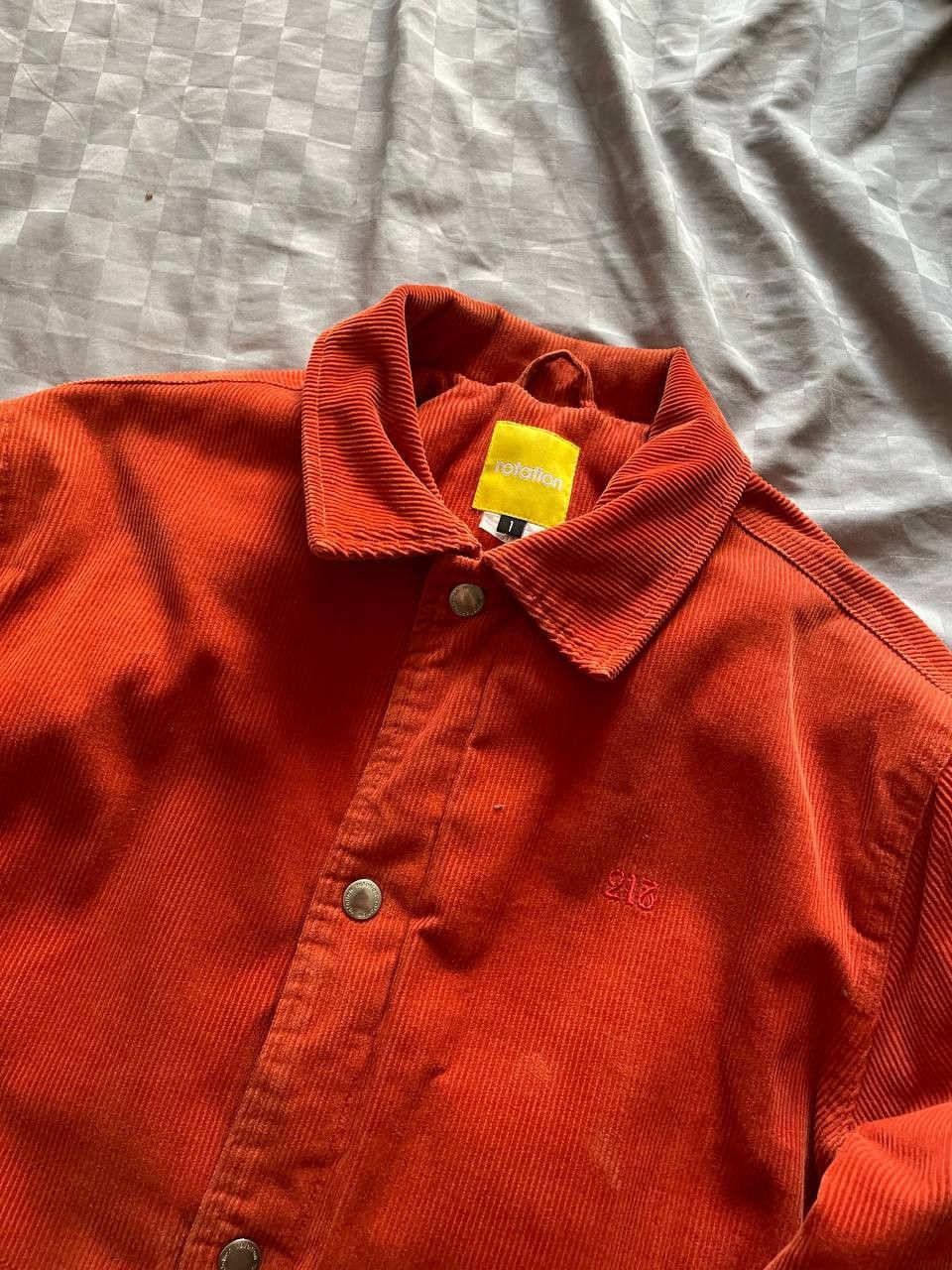 Other Vintage Velvet Bomber Jacket Baggy Retro Orange Size US S / EU 44-46 / 1 - 8 Thumbnail