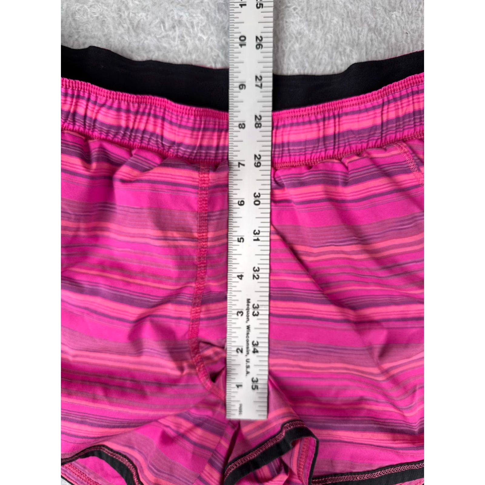 Lululemon Lululemon Shorts Women 6 Pink Run Roll Down Short Luxtreme Fabric 3" Gym W7647S Size 28" / US 6 / IT 42 - 7 Thumbnail