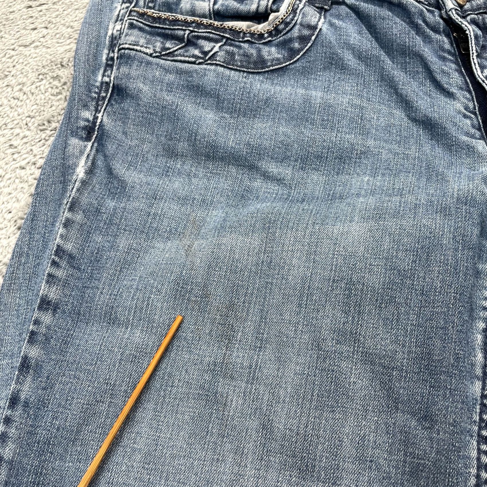 White House Black Market VINTAGE White House Black Market Jeans Womens 12R Blue Noir Bootcut Denim Cotton 5-Pocket Design 33 in Inseam Jeans Womens 12 Regular Blue City Preppy Size 34" / US 12 / IT 48 - 4 Thumbnail