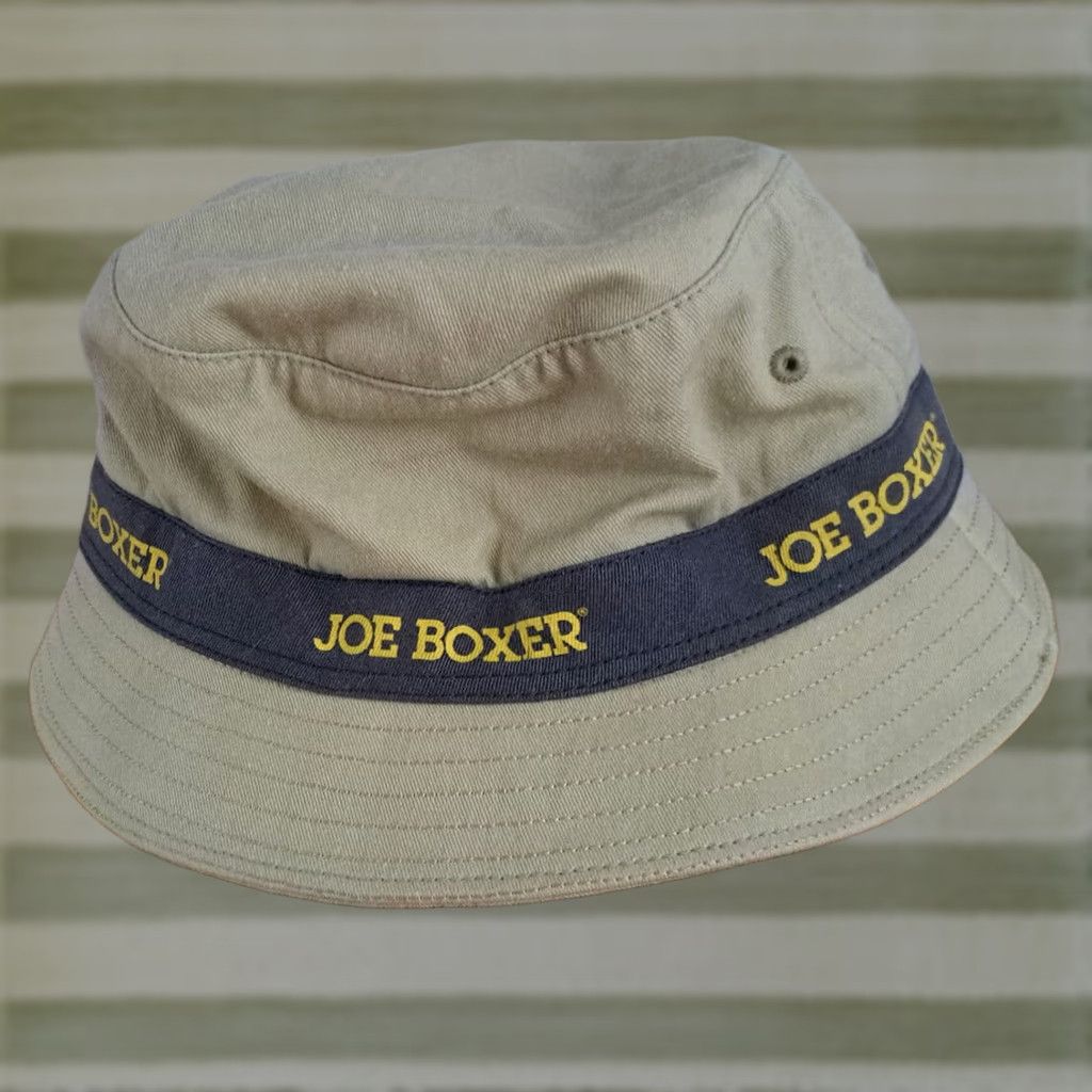 Joe Boxer Joe Boxer Men Hat Fishing Beach Cotton Beige Sample Not for Sale Medium-Large M Fish Size 40R - 1 Thumbnail