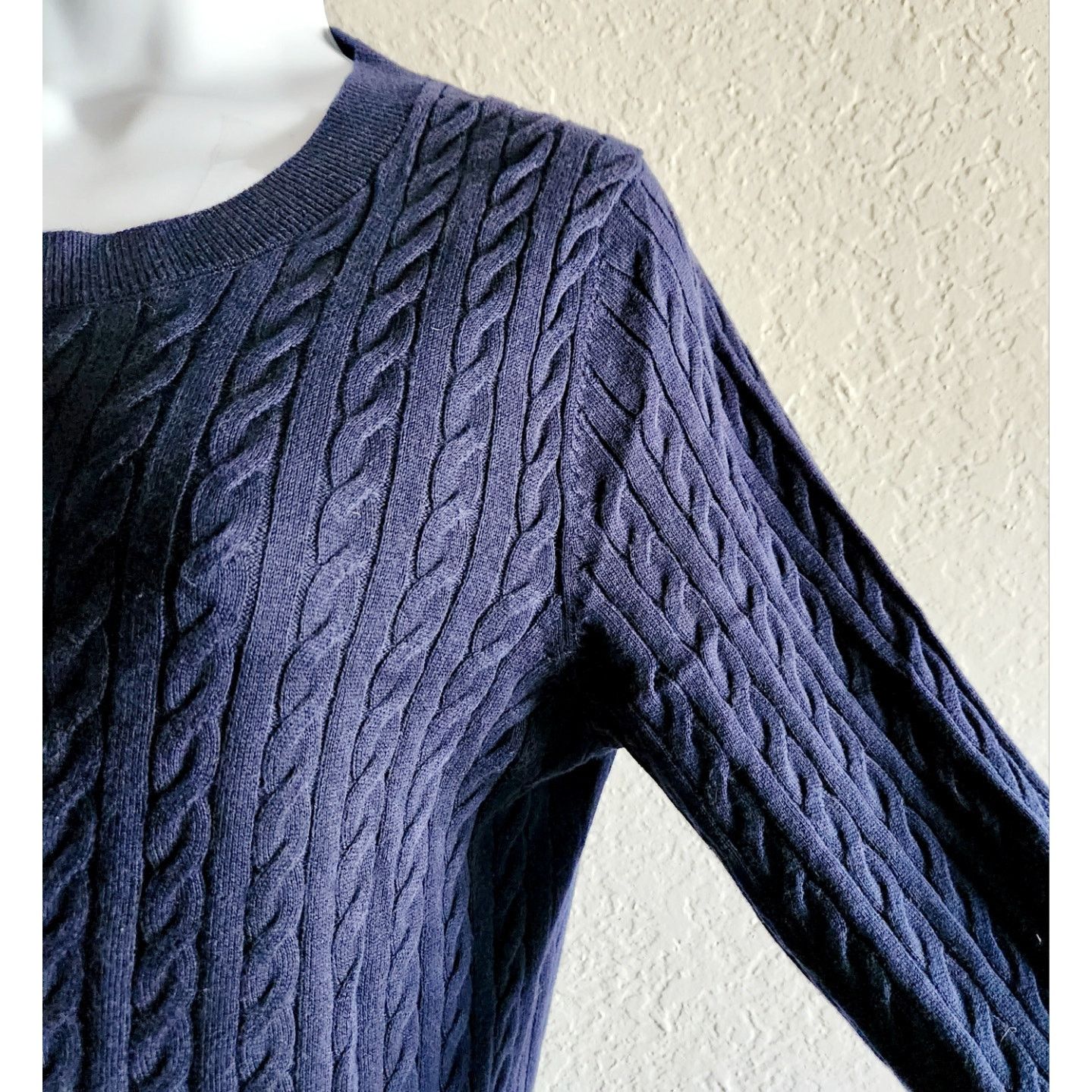 Other Talbots Navy Blue Gold Button Knit Cardigan Small Petite Size S / US 4 / IT 40 - 2 Thumbnail
