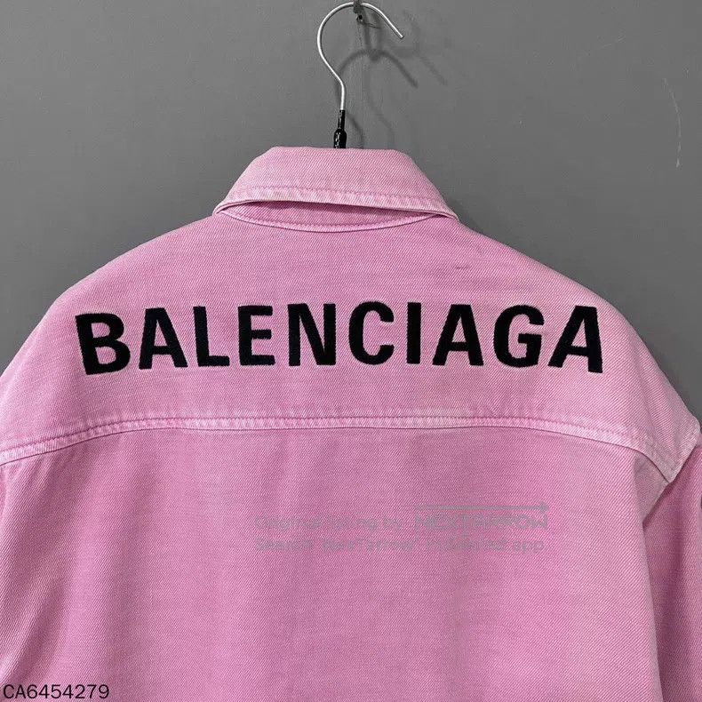 Balenciaga Balenciaga Solid Color Reverse Logo Letter Printed Denim Size XS / US 0-2 / IT 36-38 - 4 Thumbnail