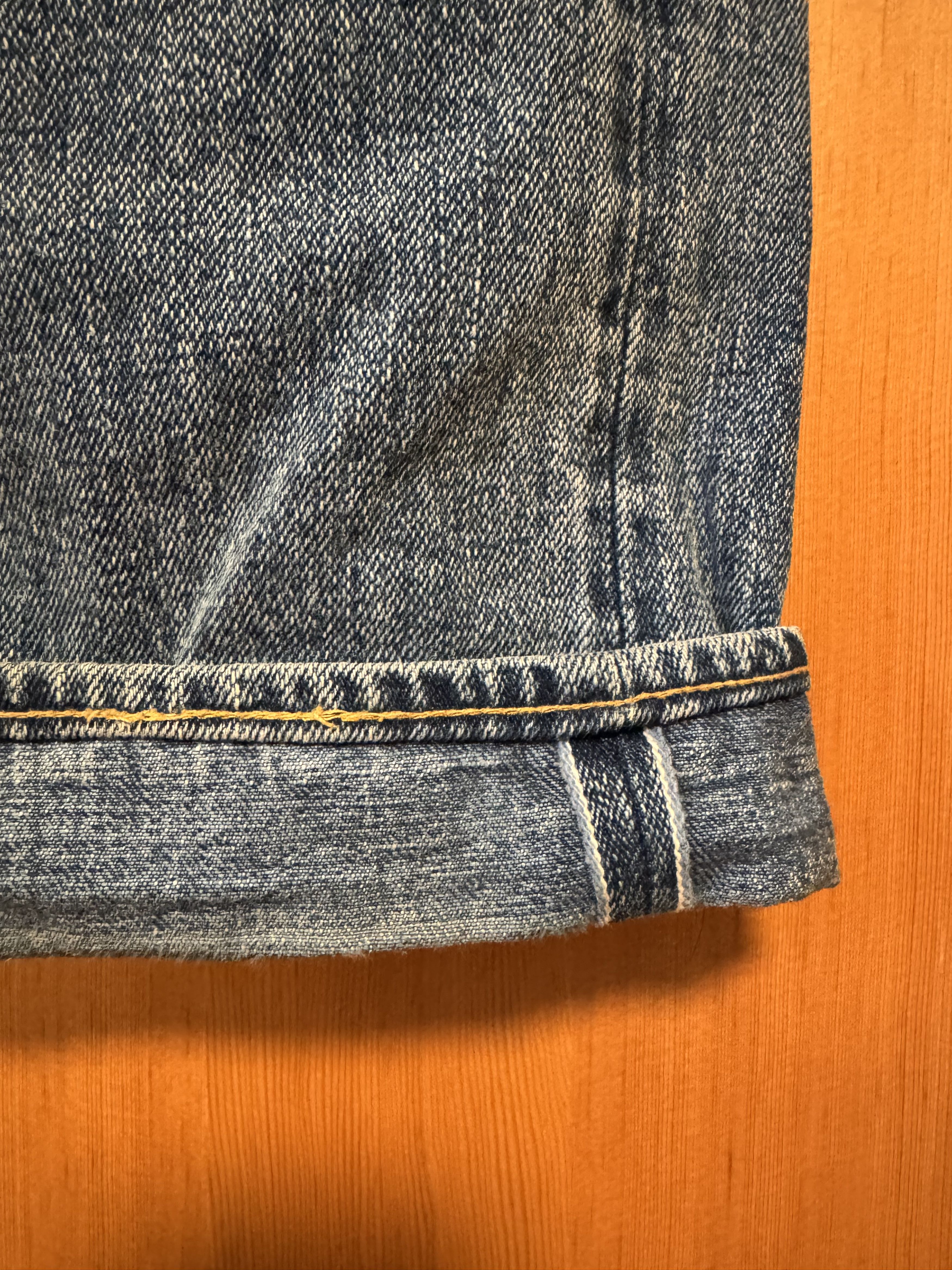 Tanuki Tanuki YUSTHT 33 Stonewash Selvedge High Rise Tapered Jeans Size US 33 - 3 Thumbnail