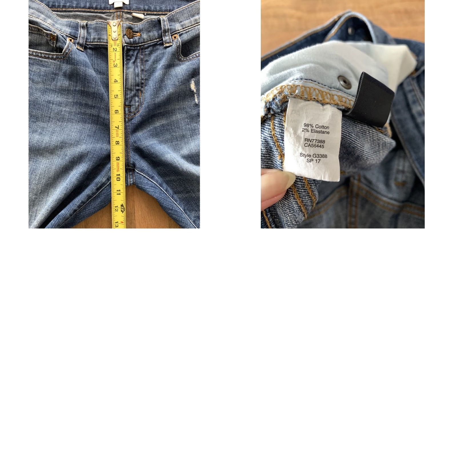 J.Crew J. Crew Jeans Slim Straight Womens 28 Regular 32x29 Medium Wash Denim Pocket Zipper Button Rise Mid 8.5-10.5in Vintage No Size 28" / US 6 / IT 42 - 8 Thumbnail