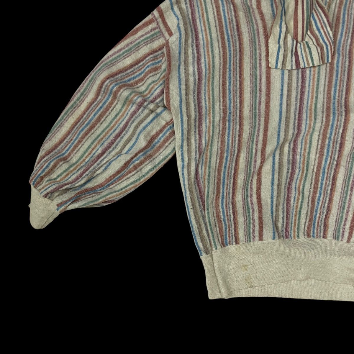 Japanese Brand Vintage 80s Unbranded Collared Sweatshirt Size L / US 10 / IT 46 - 3 Thumbnail