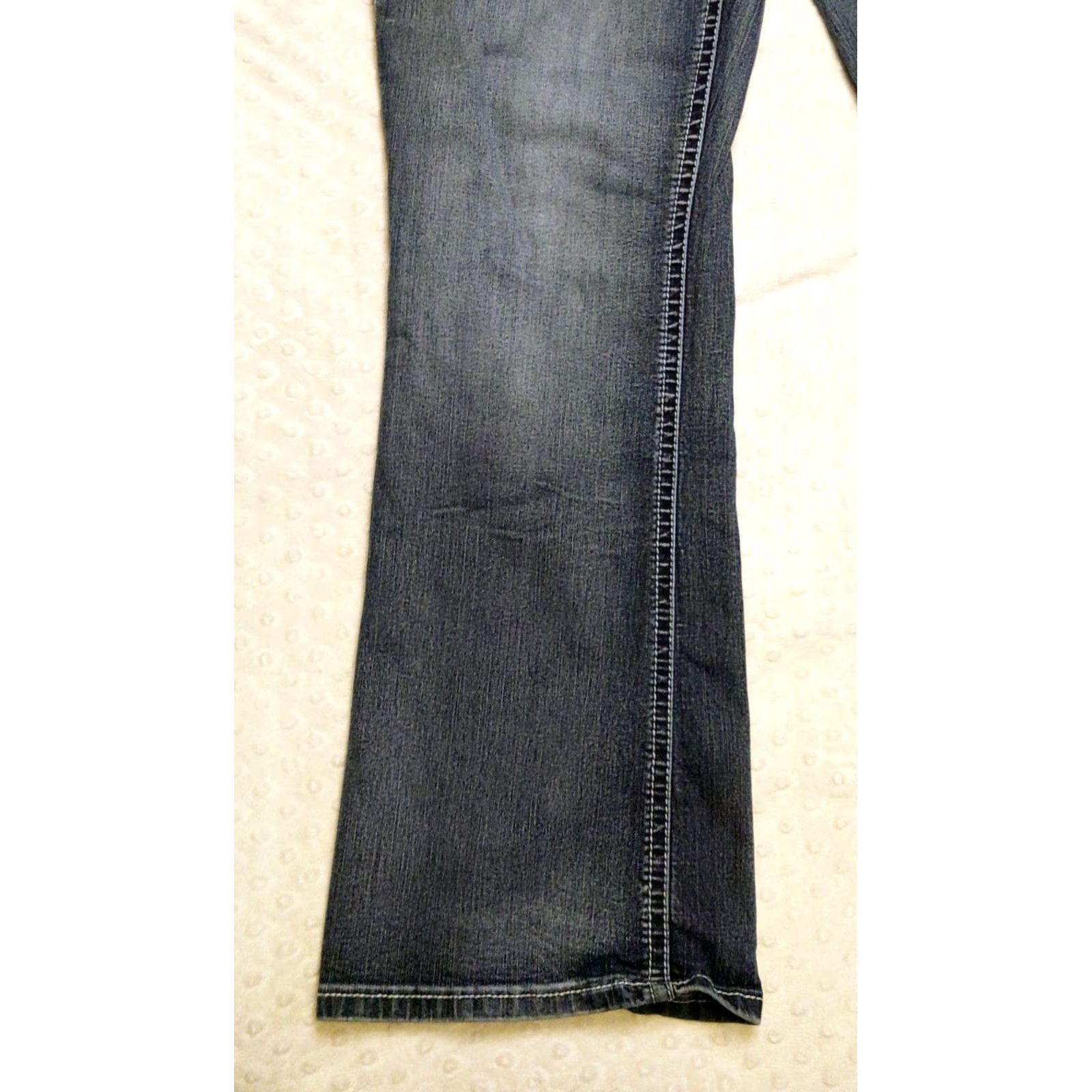 Denime Love Indigo Denim Jeans 16 Bootcut 5-Pocket Regular Rise Mid Blue Women's 31 Inseam XS? Size 25" / US 0 / IT 36 - 3 Thumbnail