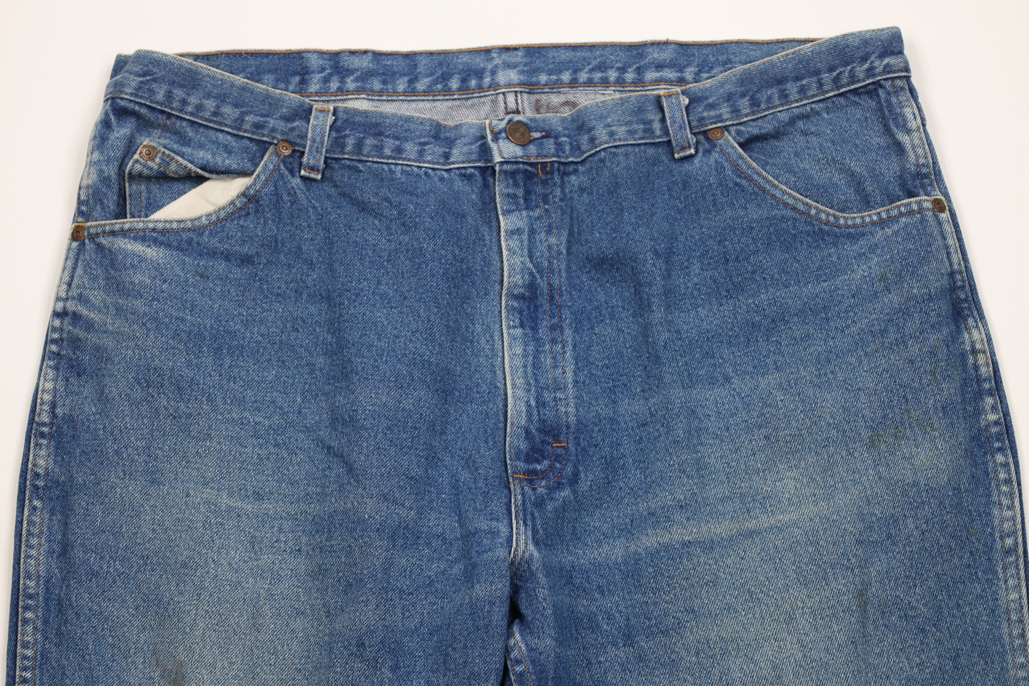 Vintage Vintage 80s 90s Streetwear Flared Wide Leg Denim Jeans Blue Size US 40 / EU 56 - 2 Thumbnail