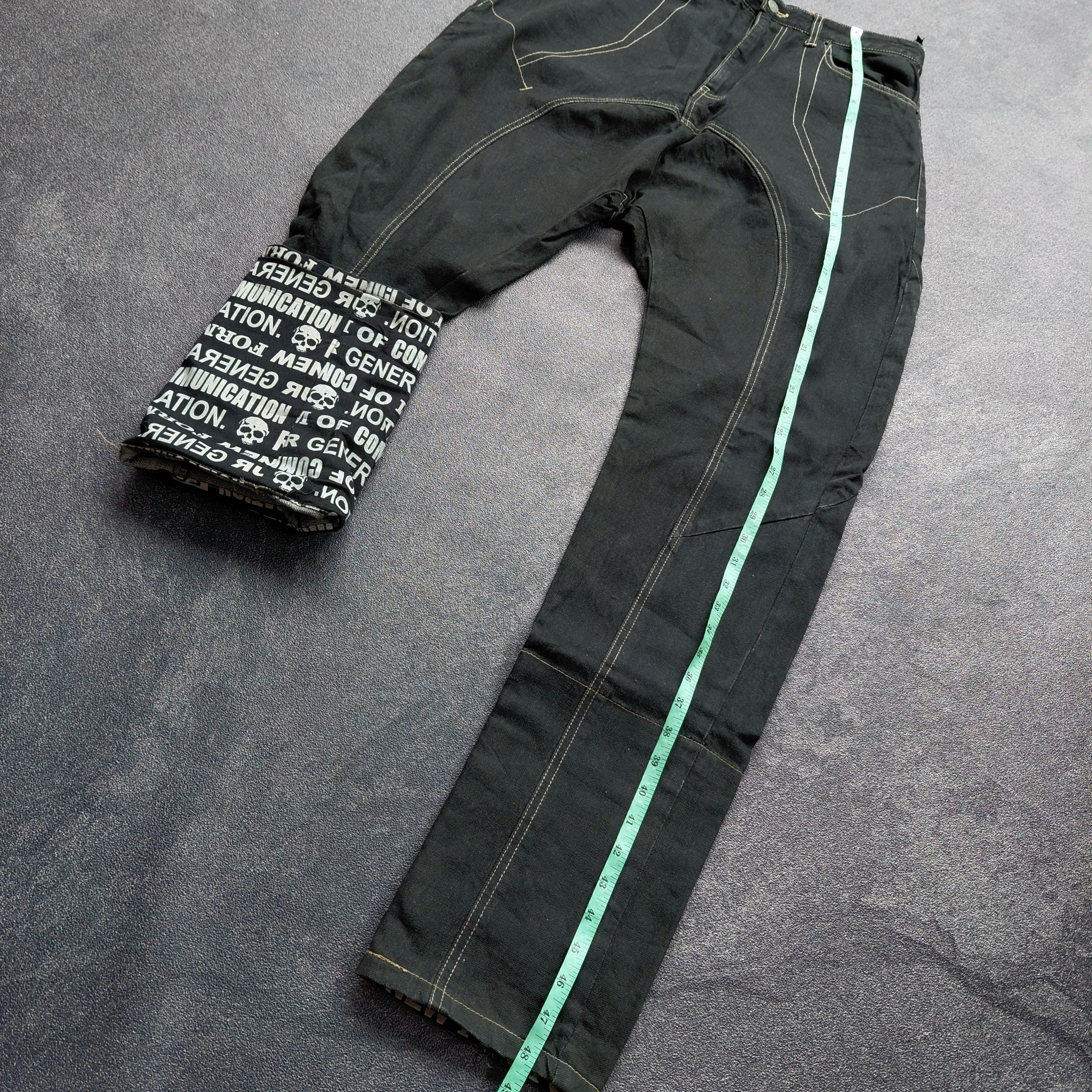 PPFM PPFM Printed Iner Leg Curve Denin Pants Size US 32 / EU 48 - 9 Thumbnail