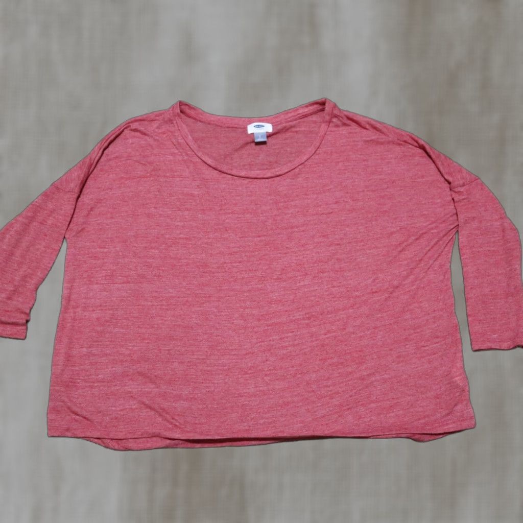 Old Navy Old Navy T-Shirt Shirt Women’s Size S Red Oversized Cotton Tee Size S / US 4 / IT 40 - 1 Thumbnail