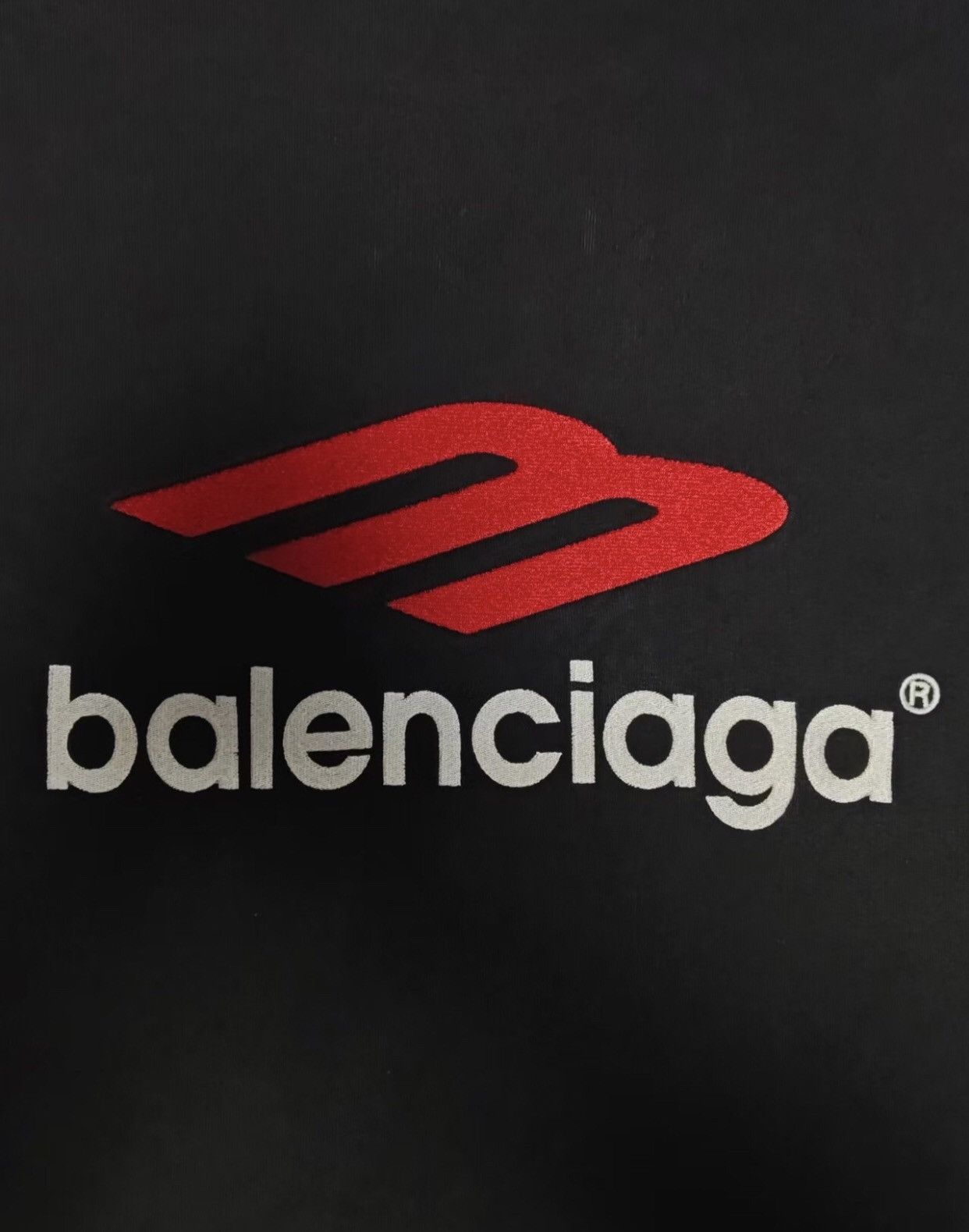Balenciaga Balenciaga 23fw black and red 3Bsports hooded sweatshirt Size US M / EU 48-50 / 2 - 3 Thumbnail