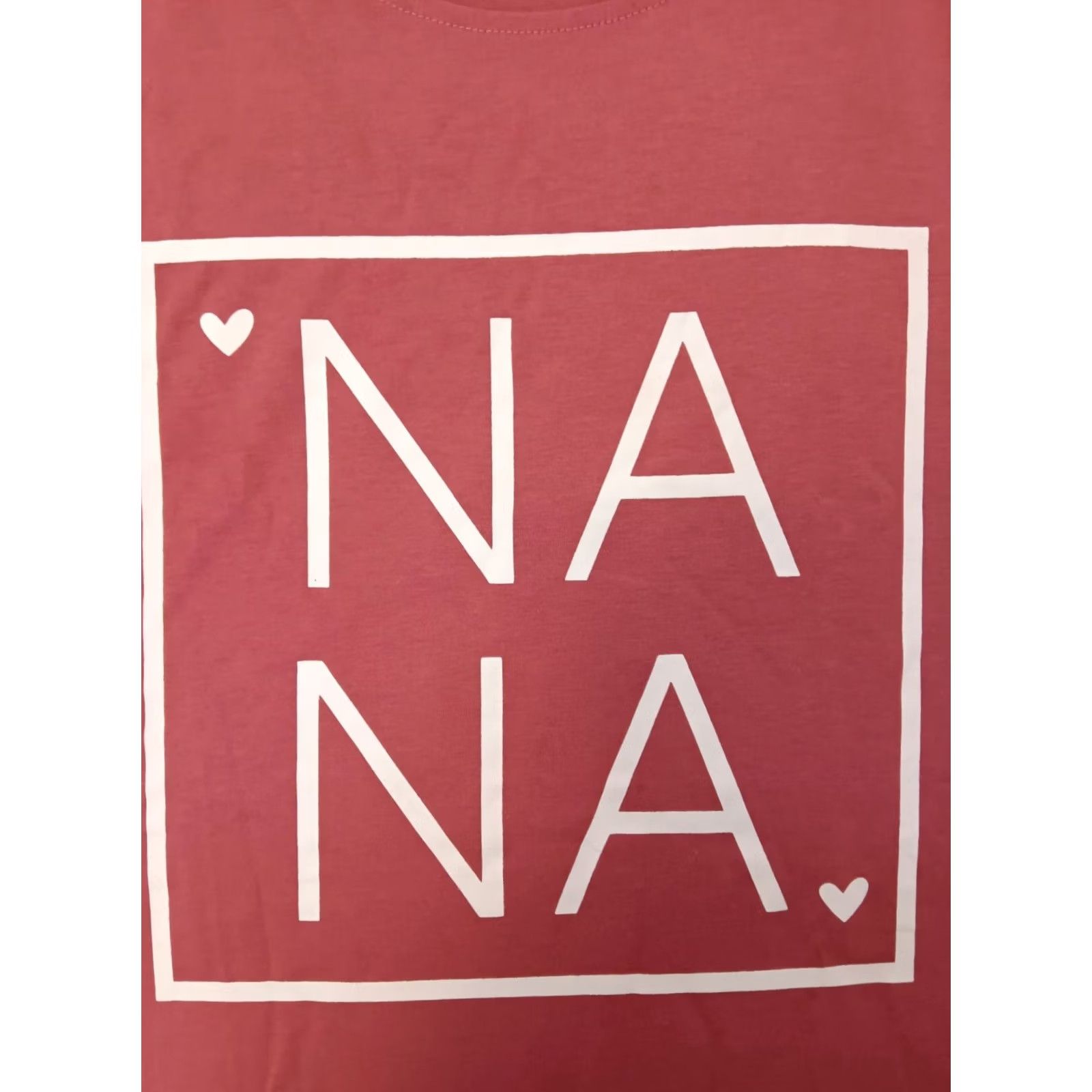 Pinko Nana Heart Grandmother Pink Women's Relaxed T-Shirt, Size S, Crew Neck, Short Sleeve, Blended Fabric, Vintage: No Size S / US 4 / IT 40 - 3 Thumbnail
