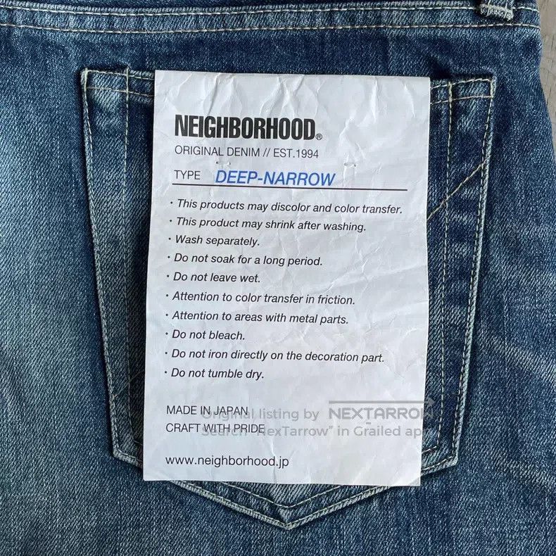Neighborhood Neighborhood size L Blue Denim Jeans Size US 28 / EU 44 - 5 Thumbnail