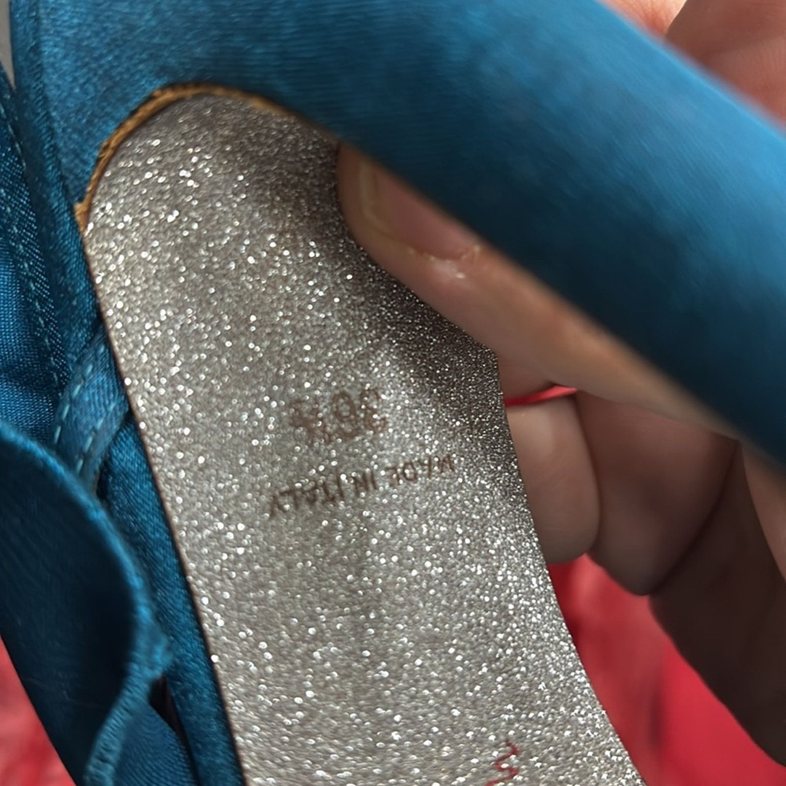 Rene Caovilla NWT Rene Caovilla Women's Blue Satin Heels Size 36.5 US 6.5 Size US 6.5 / IT 36.5 - 11 Thumbnail