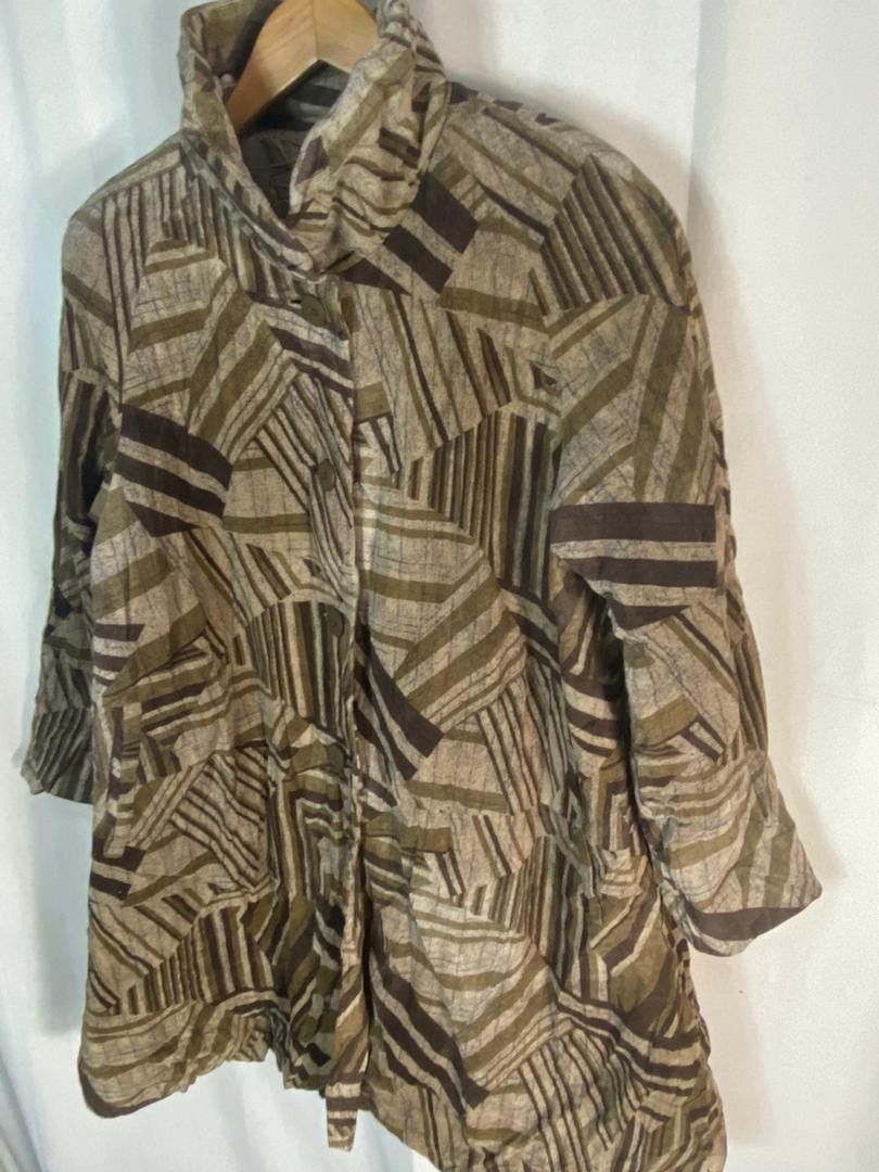 Japanese Brand Angel leather button up trench leather coat Size M / US 6-8 / IT 42-44 - 2 Thumbnail