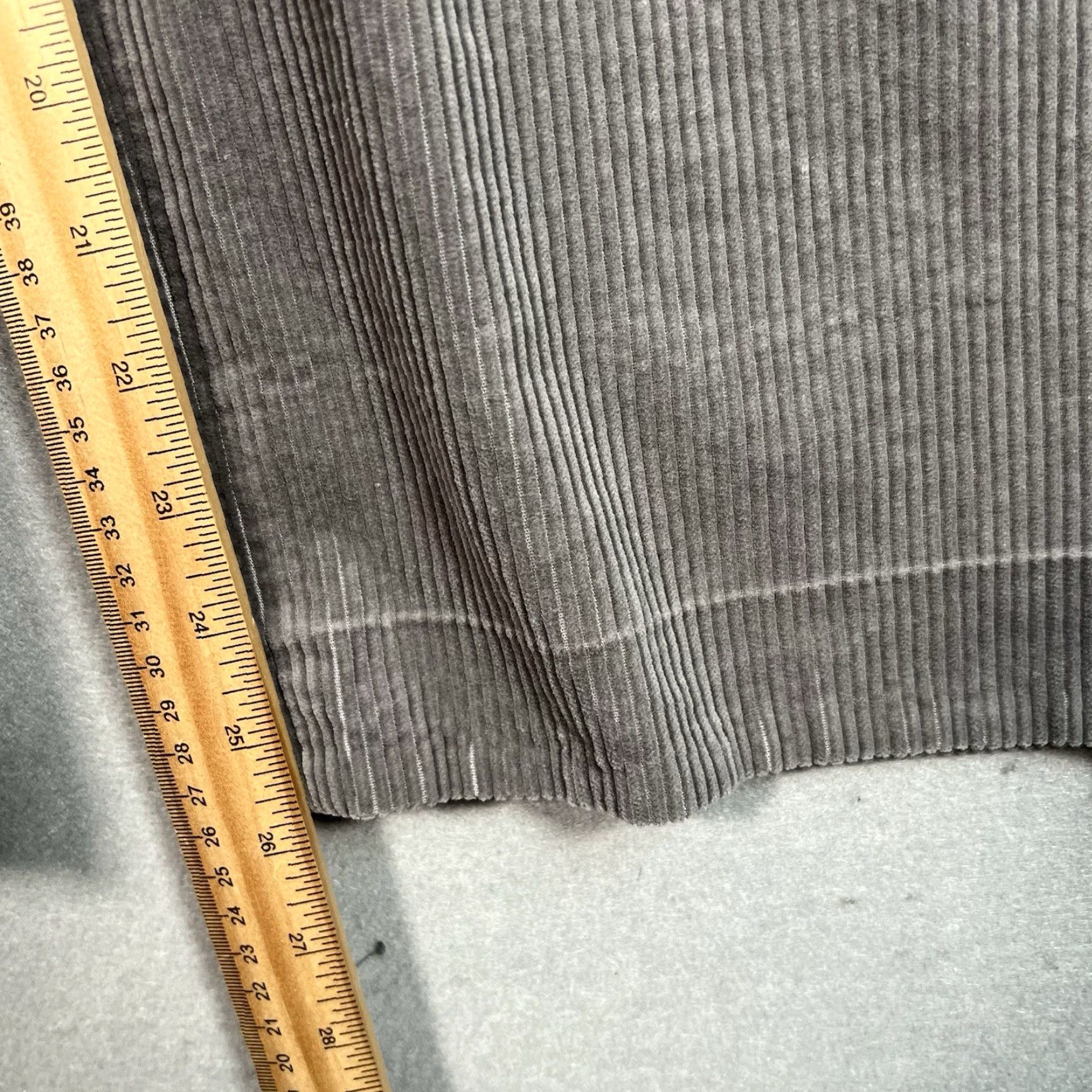 Cos COS Pants Womens 32R Gray Wide Leg Corduroy Relaxed Straight Fit Regular Inseam 26in Size 24" / US 00 / IT 34 - 5 Thumbnail