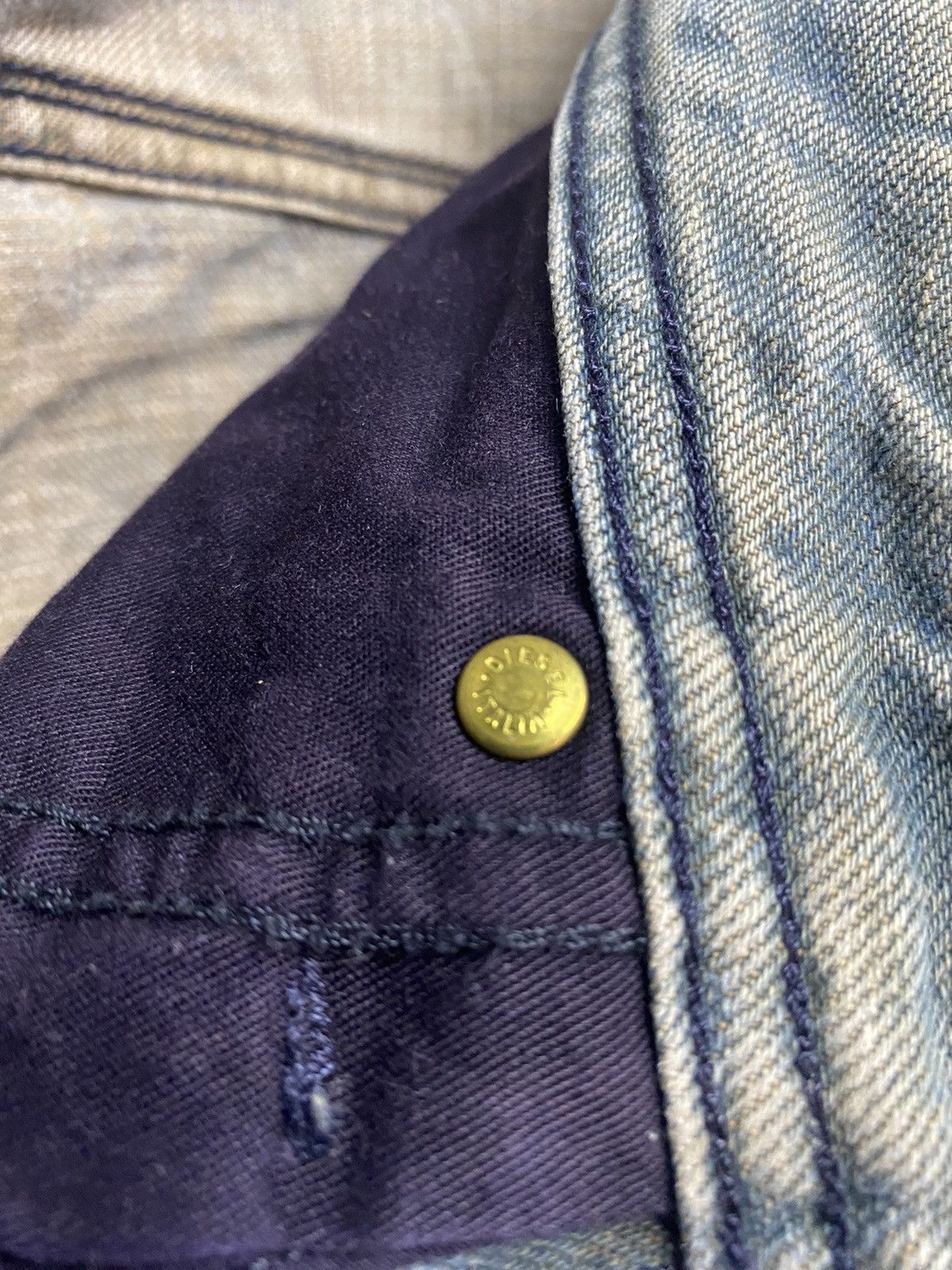 Japanese Brand × Vintage Diesel Thanaz Rare Authentic 00720 Dragon Denim Skinny Jeans Size US 30 / EU 46 - 15 Thumbnail