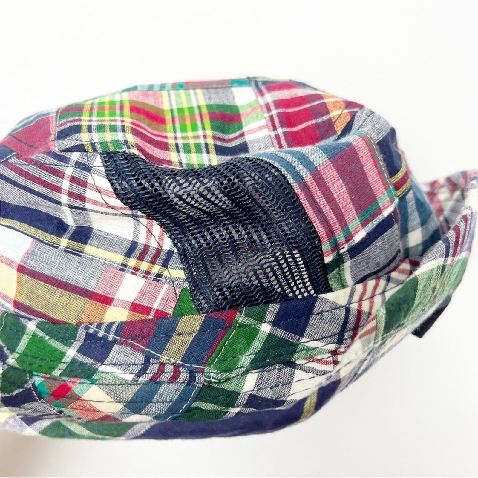 Other Broner Navy Plaid Summer Packable Sun Hat Kids Size Medium Size 26 - 2 Thumbnail