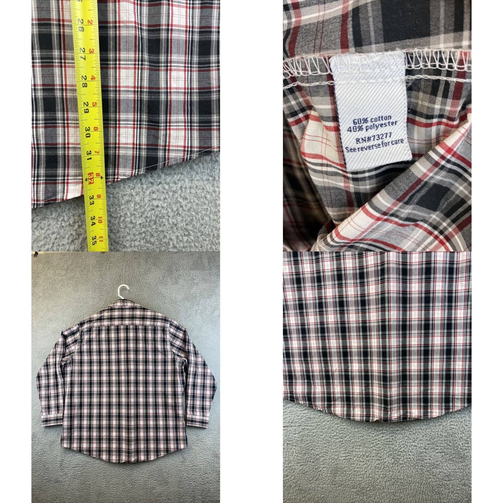 Croft & Barrow Croft & Barrow Classic Fit Long Sleeve Shirt Men’s XXL Plaid / 82-28 Size US XXL / EU 58 / 5 - 8 Thumbnail