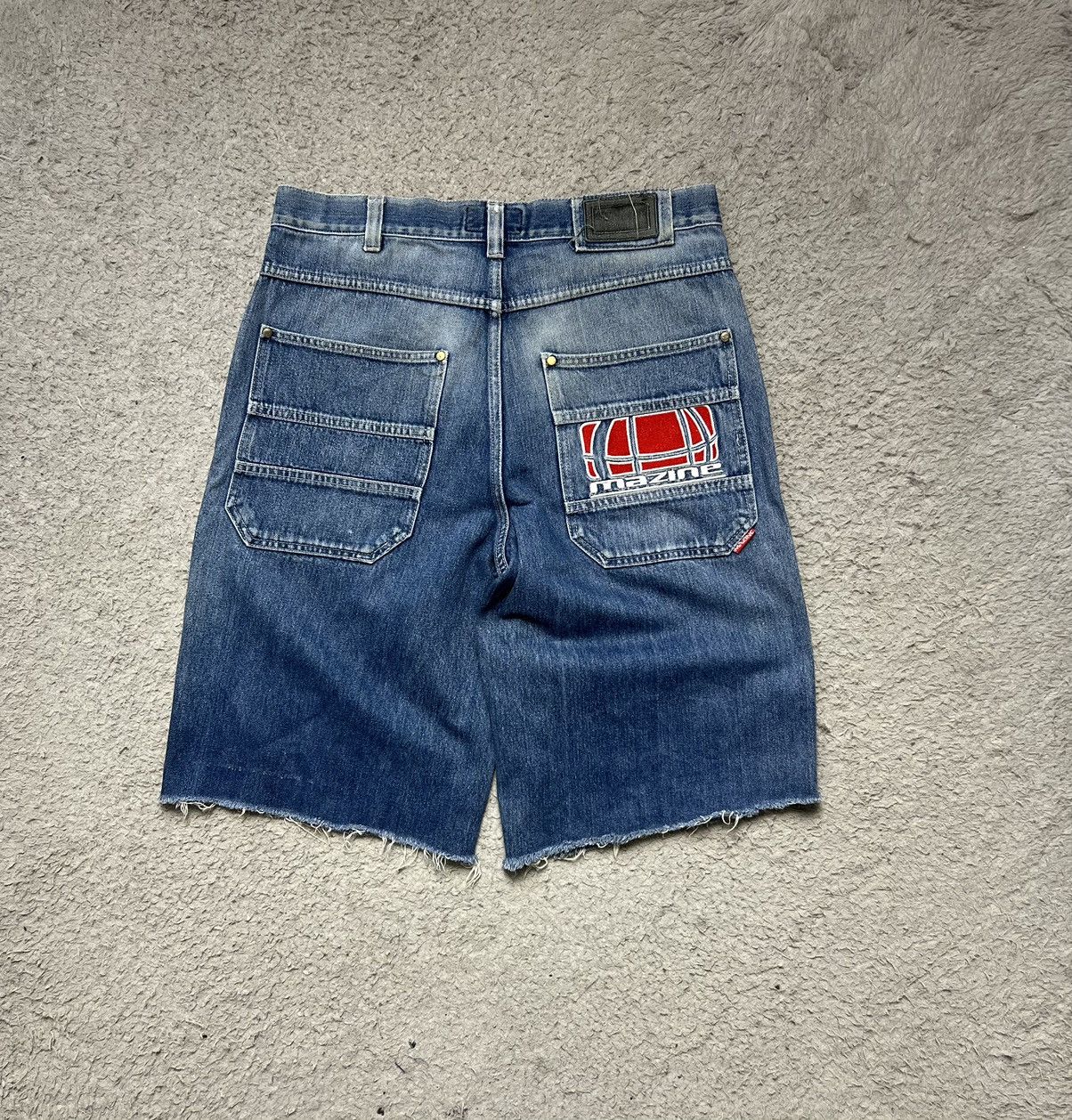 Vintage Baggy Shorts Mazine Hip Hop Rap Vintage Jeans Size US 34 / EU 50 - 1 Thumbnail