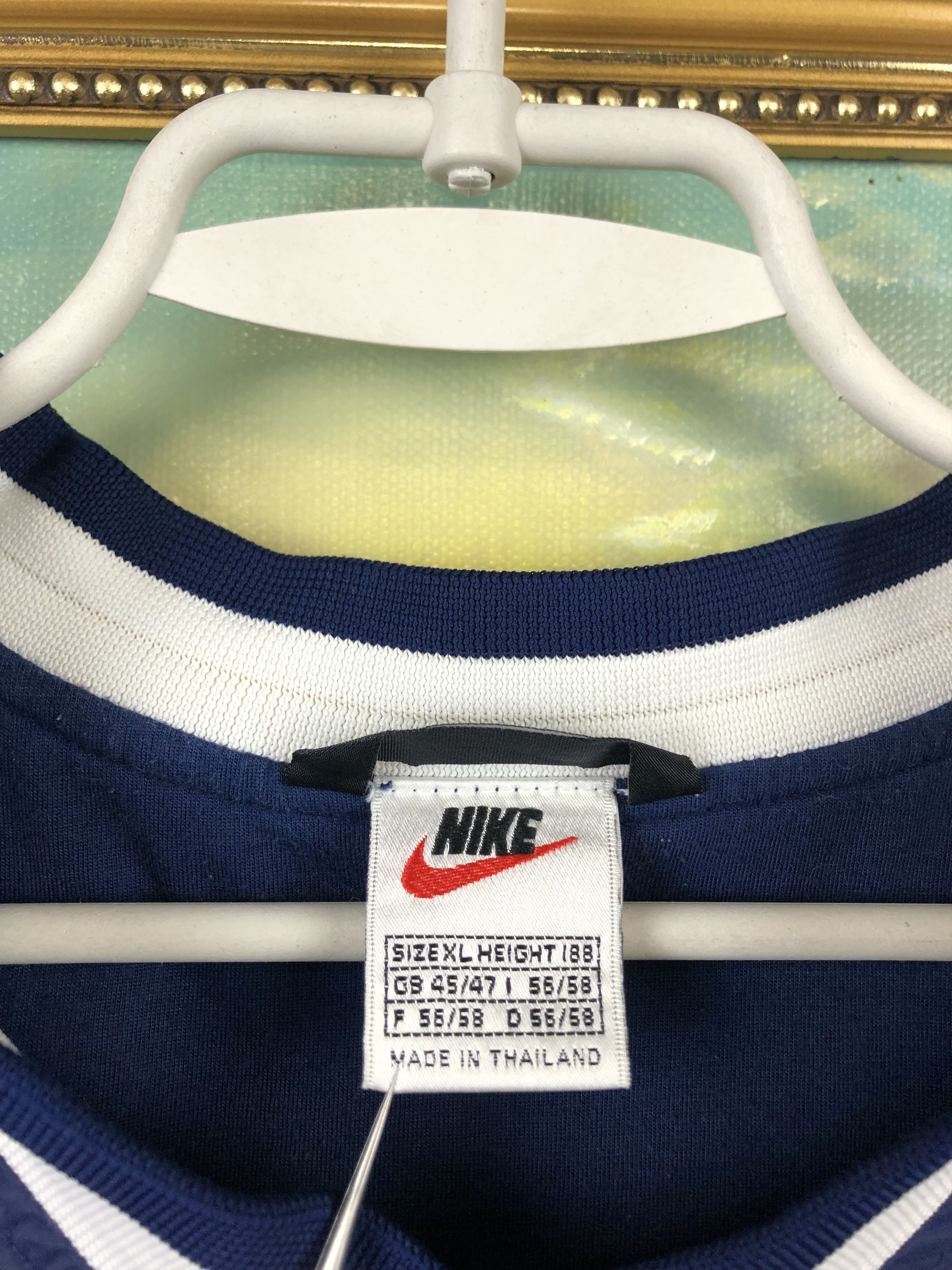Nike × Vintage Vintage Nike Sweatshirt Rare Big Swoosh Logo Jacket Size US XL / EU 56 / 4 - 7 Thumbnail