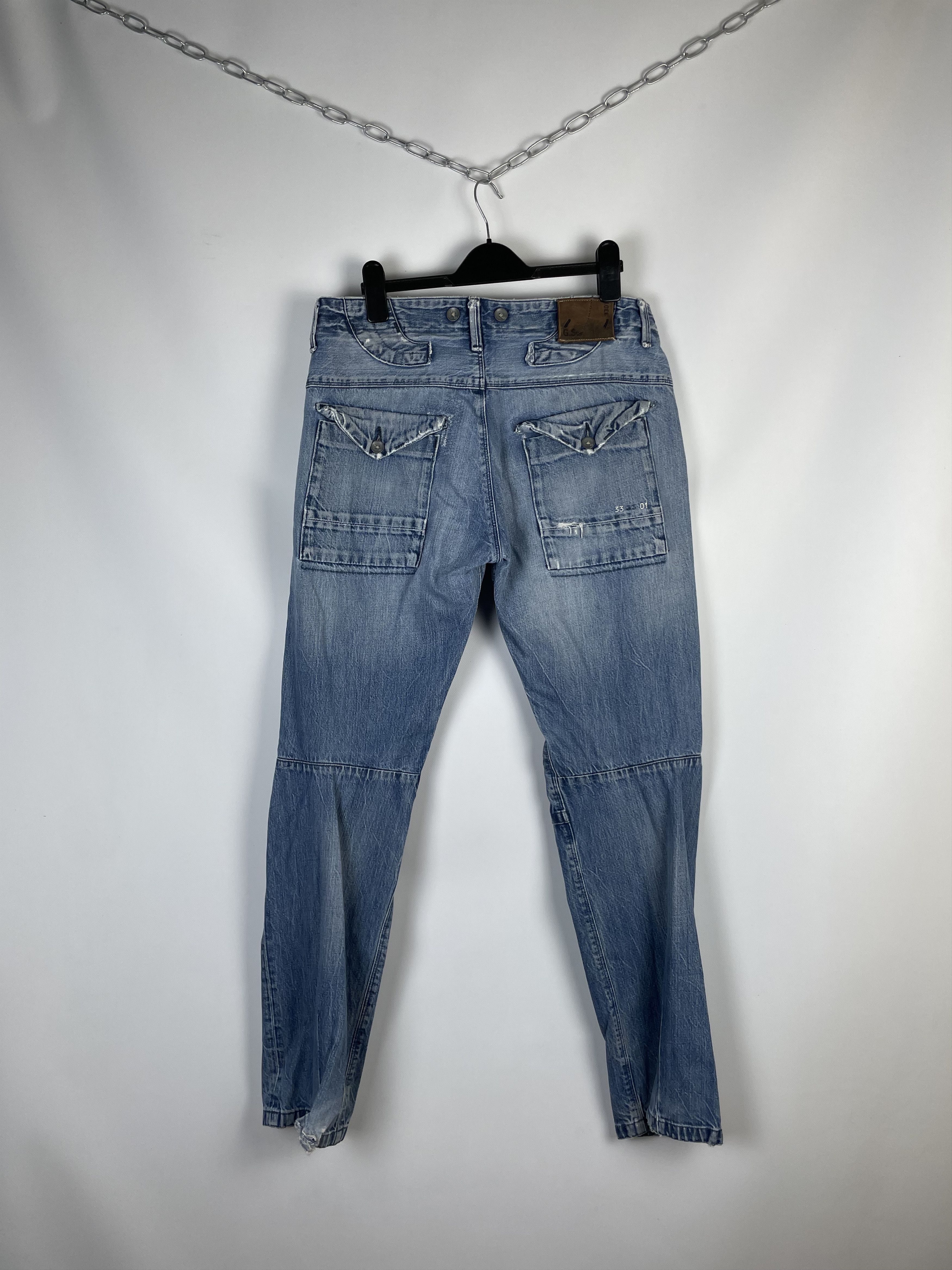 G-Star Vintage G-Star Raw Pants Double Knee Jeans Size US 33 - 1 Thumbnail