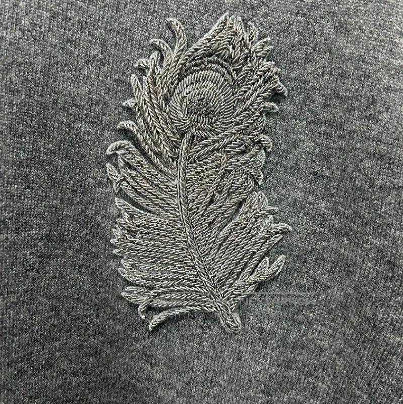 Alexander McQueen Alexander McQueen Gray Cotton Pullover Sweater . Size US L / EU 52-54 / 3 - 3 Thumbnail