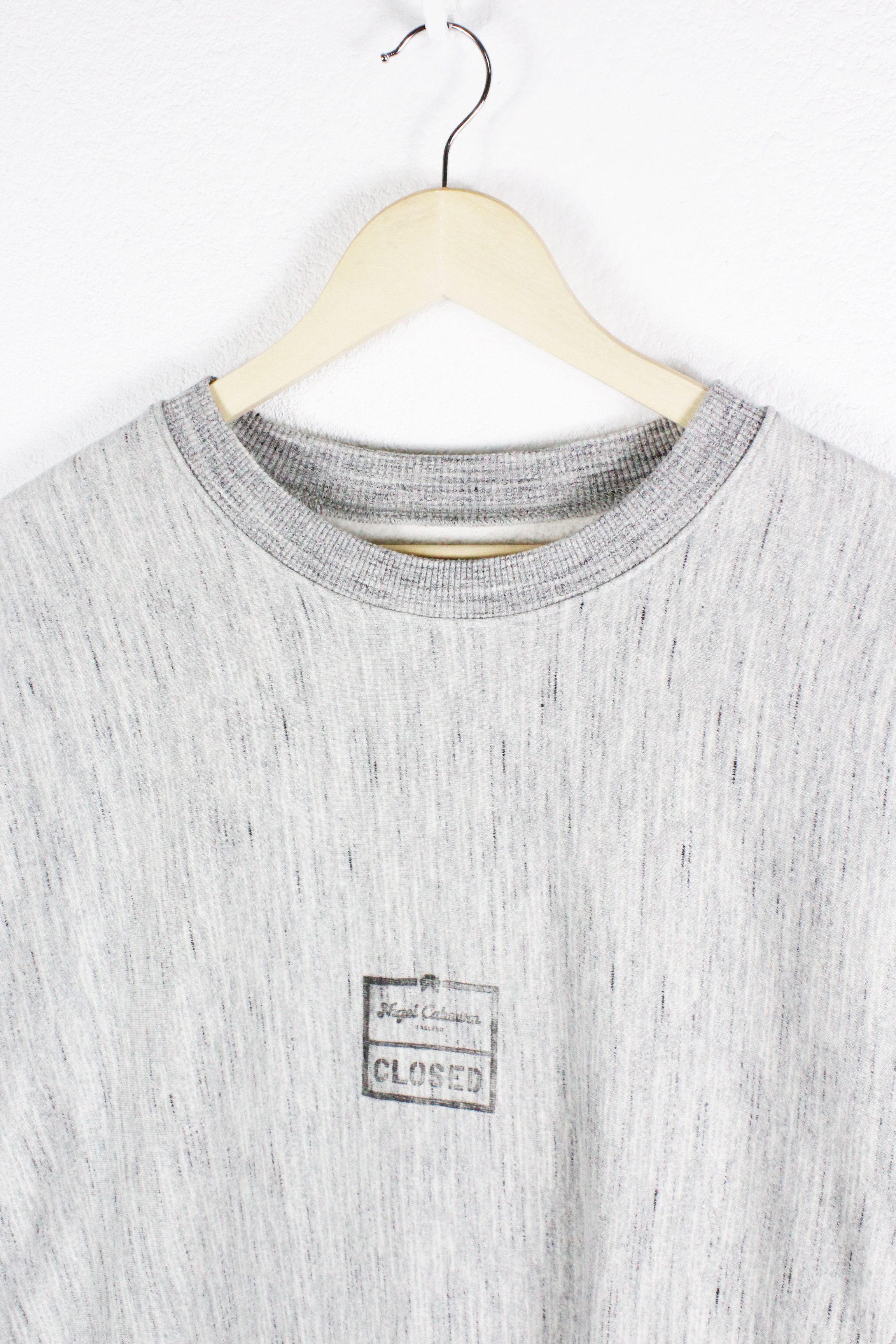Nigel Cabourn Nigel Cabourn Closed Oversized Grey Melange Crew Sweatshirt Size US M / EU 48-50 / 2 - 3 Thumbnail