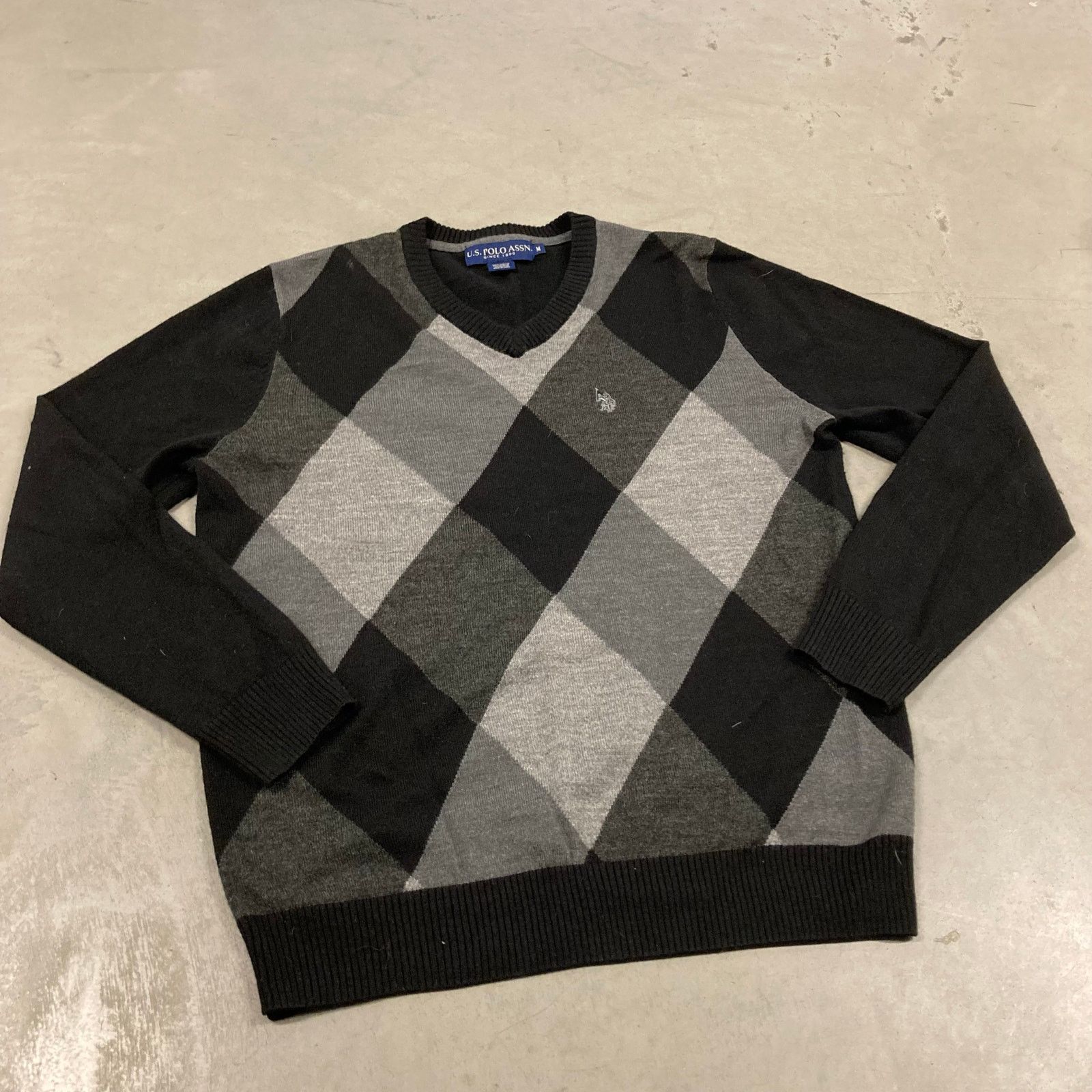 U.S. Polo Assn. × Vintage vintage y2k u.s. polo assn patterned sweater Size US M / EU 48-50 / 2 - 1 Thumbnail