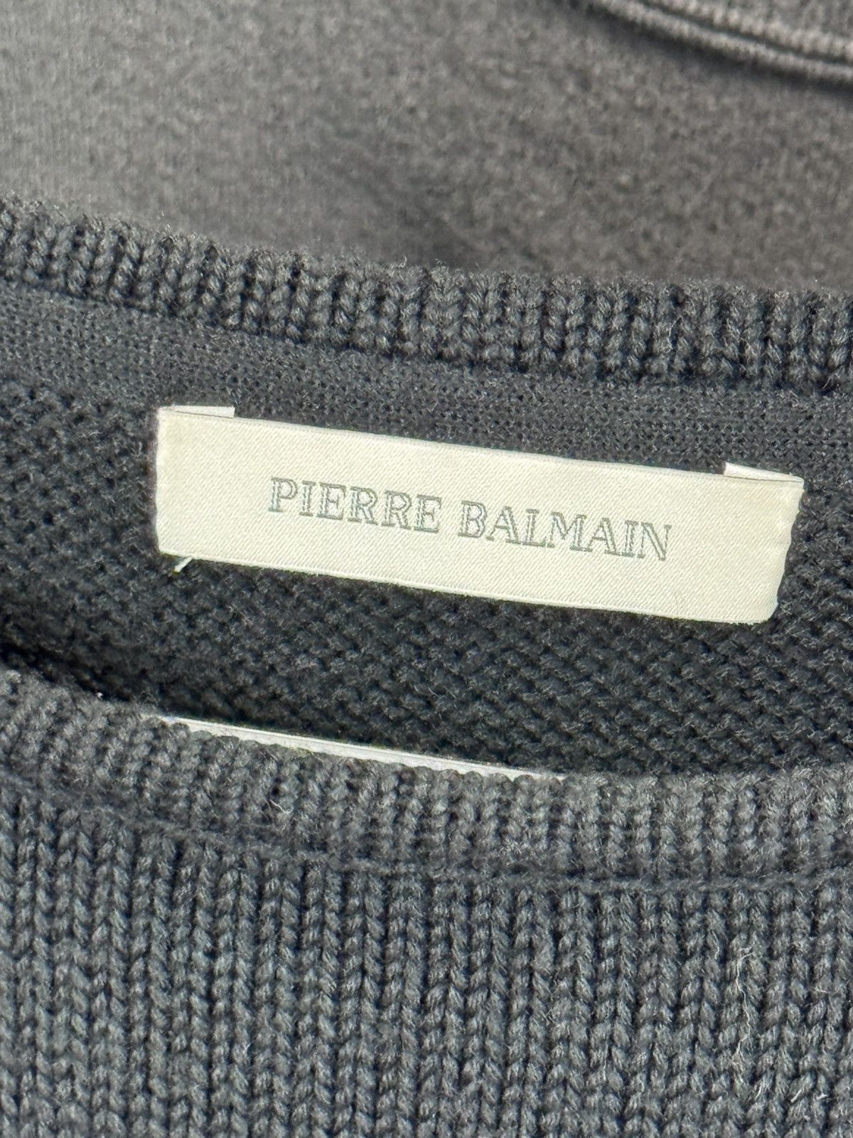 Balmain RARE HOLES KNIT BALMAIN SWEATER 2013 ( original owner ) Size US L / EU 52-54 / 3 - 13 Thumbnail
