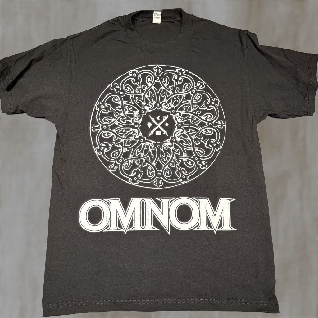 Asics Omnom Shirt Mens Large Black Graphic Tee T-Shirt Basics Mandala Logo Crew Neck Short Sleeve Vintage: No Size US L / EU 52-54 / 3 - 1 Thumbnail