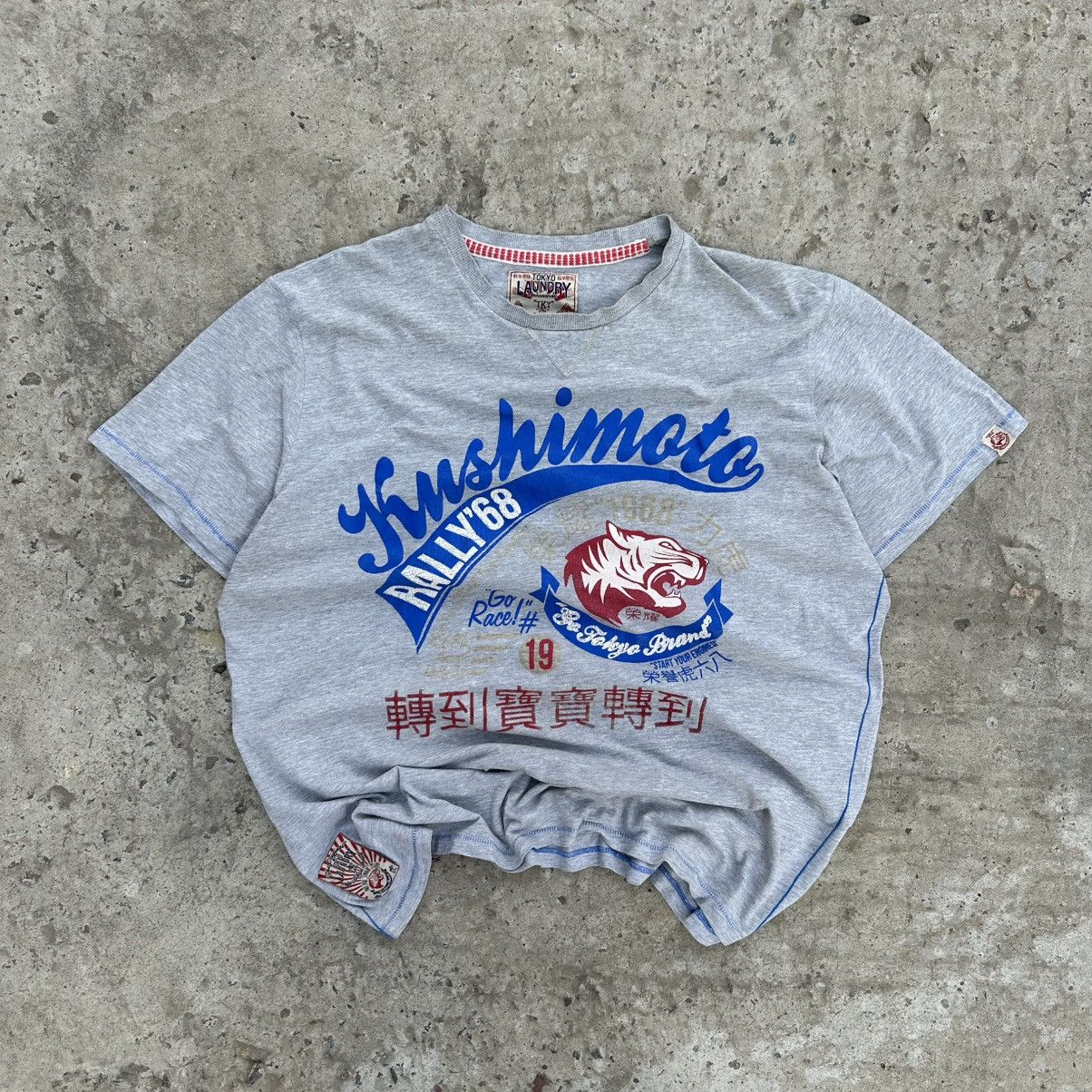 Silk Laundry Vintage Japan Tokyo Laundry TKY T-shirts Big Logo Size L Y2K Size US L / EU 52-54 / 3 - 1 Thumbnail