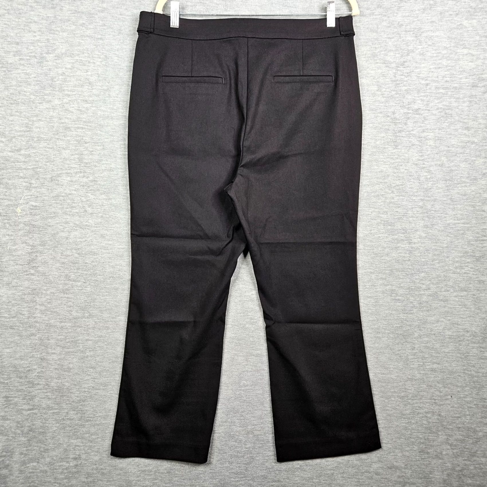 Ann Taylor LOFT By Ann Taylor Women's Black Pockets High Rise Cropped Pant Size 14 NEW Size 36" / US 14 / IT 50 - 2 Thumbnail
