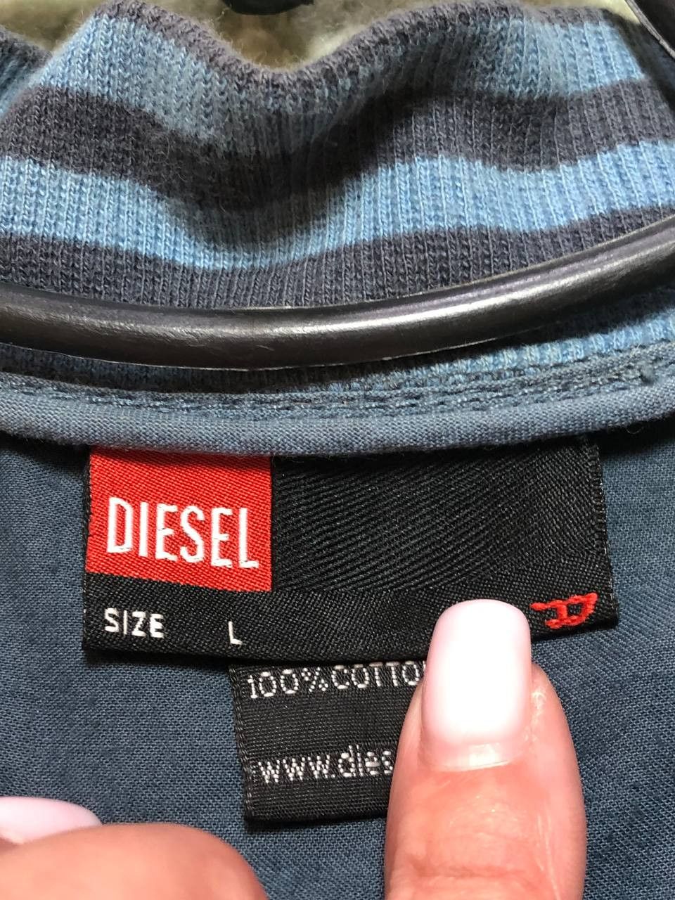 Diesel Vintage Bombers Size L Logo Diesel Zip Jacket Size US L / EU 52-54 / 3 - 11 Thumbnail
