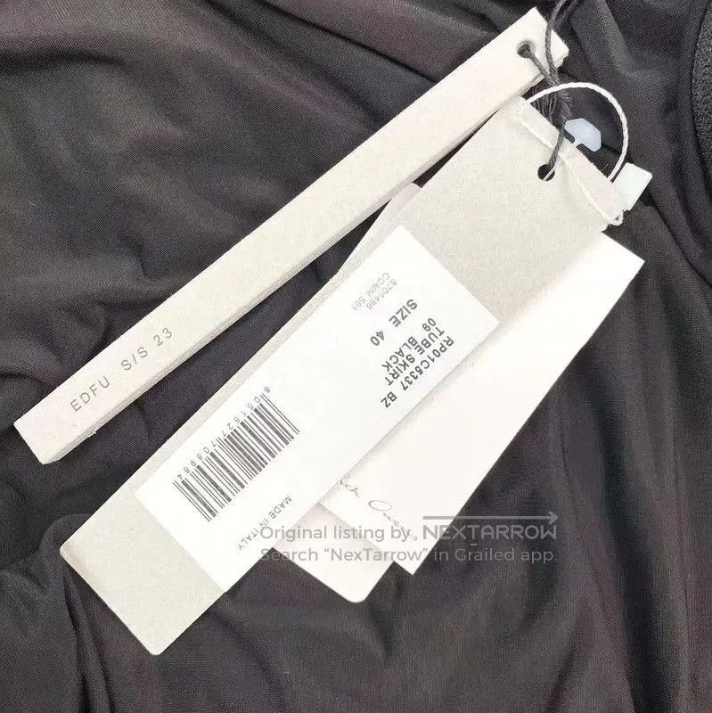 Rick Owens Rick Owens Black Women's Midi Skirt . Size 23" - 5 Thumbnail