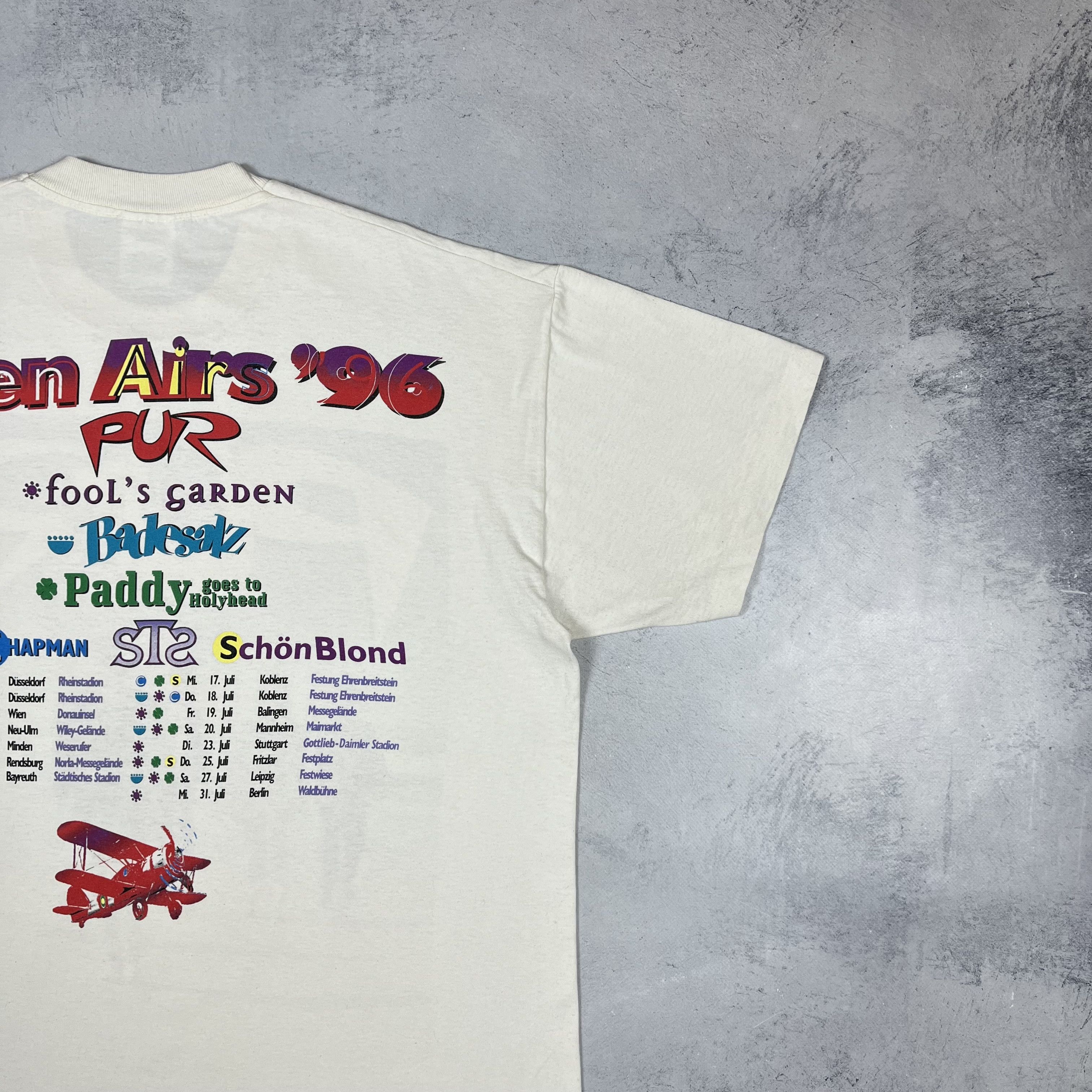 Band Tees Vintage PUR Rock Band Open Air Tour T Shirt 1996 Size US XL / EU 56 / 4 - 17 Thumbnail