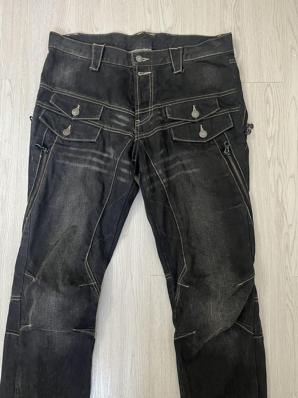 Japanese Brand × PPFM Vintage PPFM Multizipper Bondage punk ‘like undercover’Jeans Size US 34 / EU 50 - 2 Thumbnail