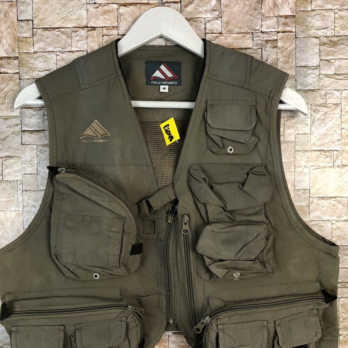 Japanese Brand Field Member fishing gear multipocket Green Vest #A1048 Size US M / EU 48-50 / 2 - 5 Thumbnail