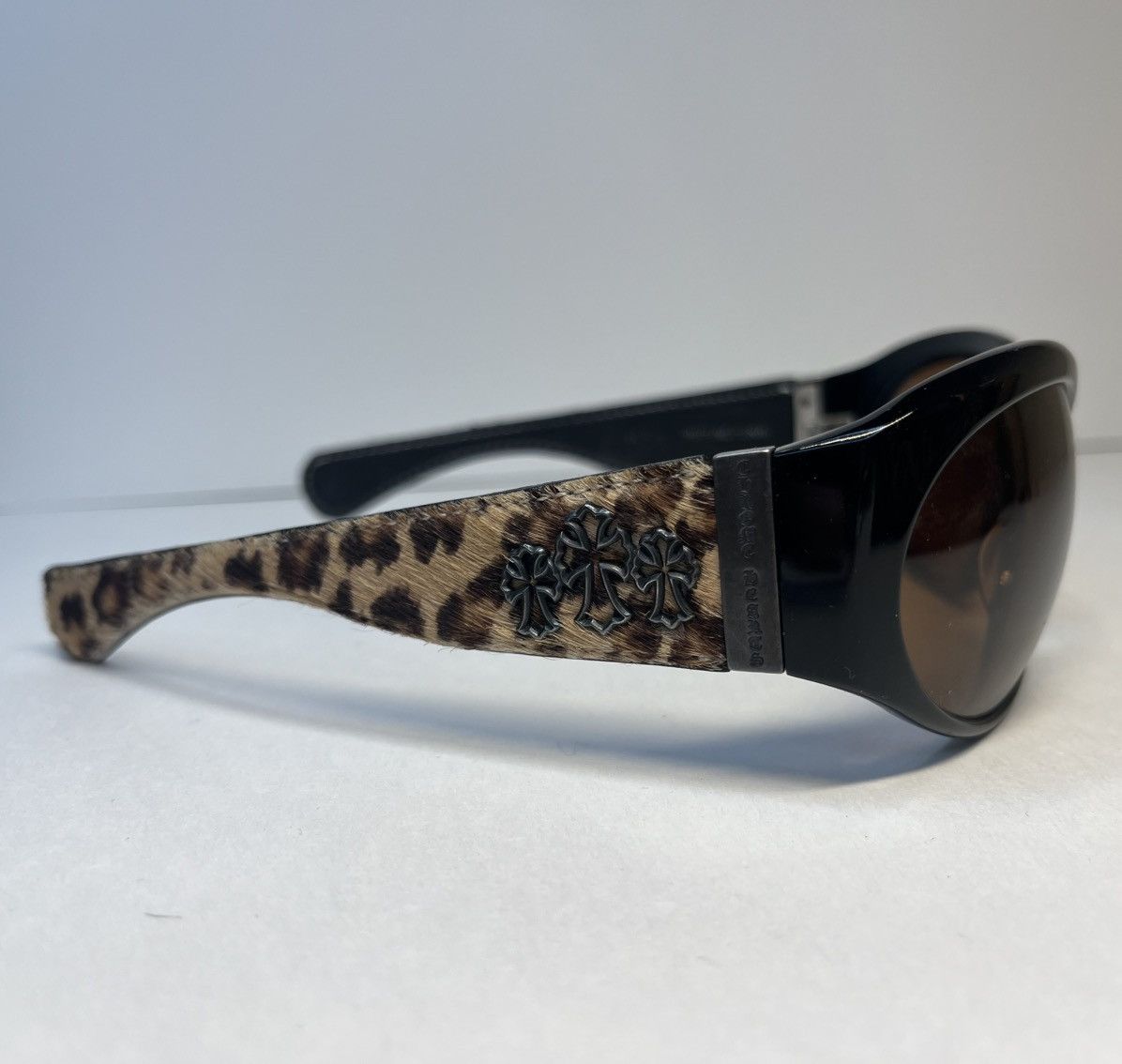 Chrome Hearts Chrome Hearts Dysfunctional Cheetah Print Sunglasses Size ONE SIZE - 9 Thumbnail