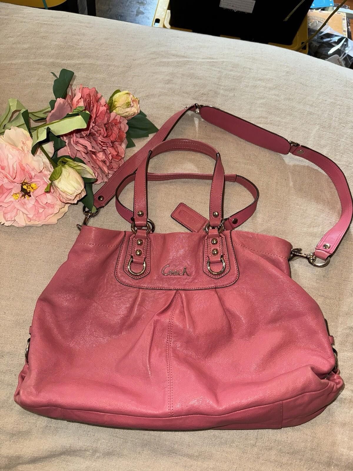Coach Coach Hand Bag Purse Tote Satchel Soft Pink Leather Size ONE SIZE - 2 Thumbnail
