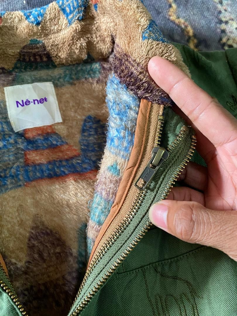 Issey Miyake × Japanese Brand × Ne-Net Ne Net By Issey Miyake 2in1 Fleece Jacket Size US S / EU 44-46 / 1 - 6 Thumbnail
