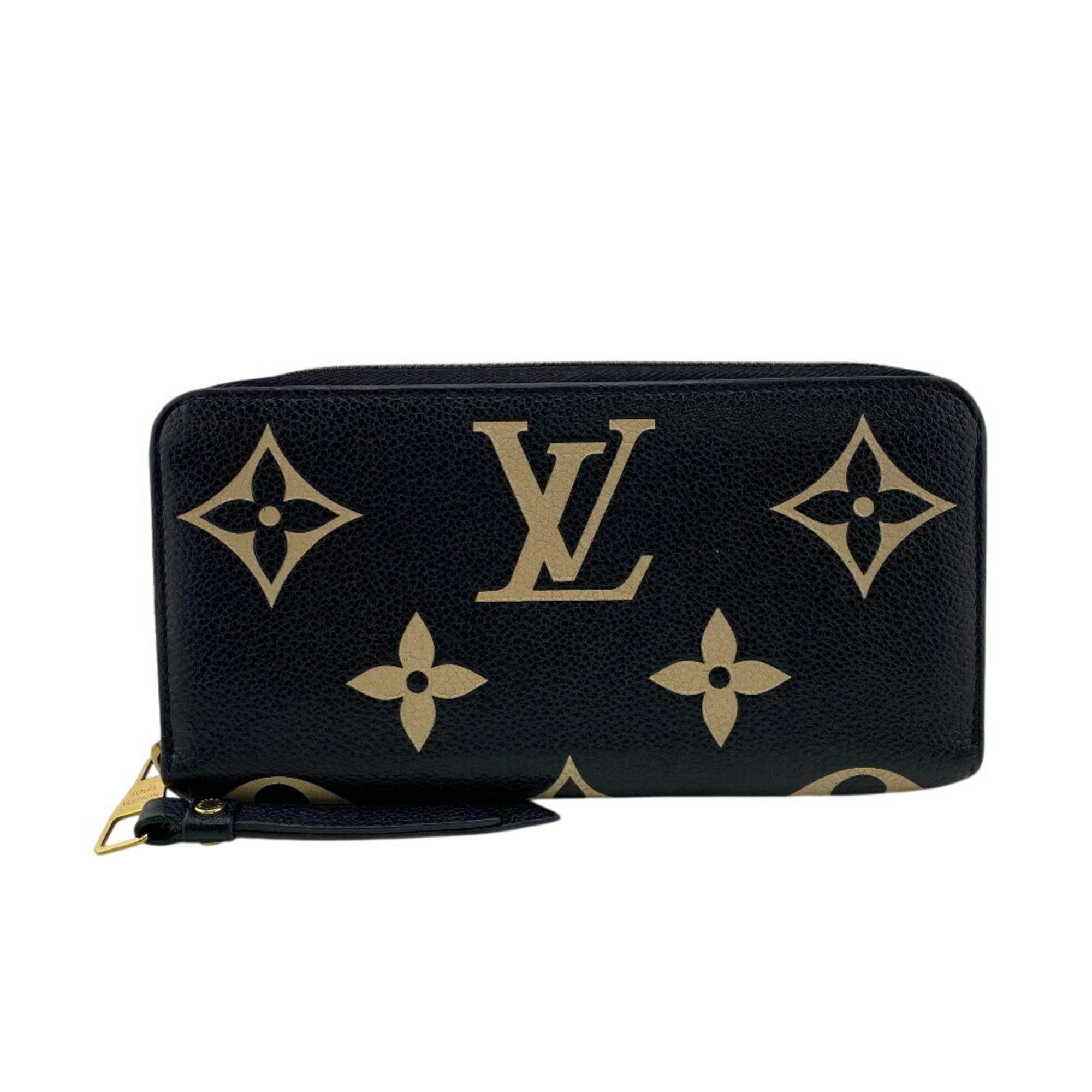 Louis Vuitton LOUIS VUITTON M80481 Zippy Wallet Monogram Empreinte Long Black Women's Size ONE SIZE - 1 Thumbnail
