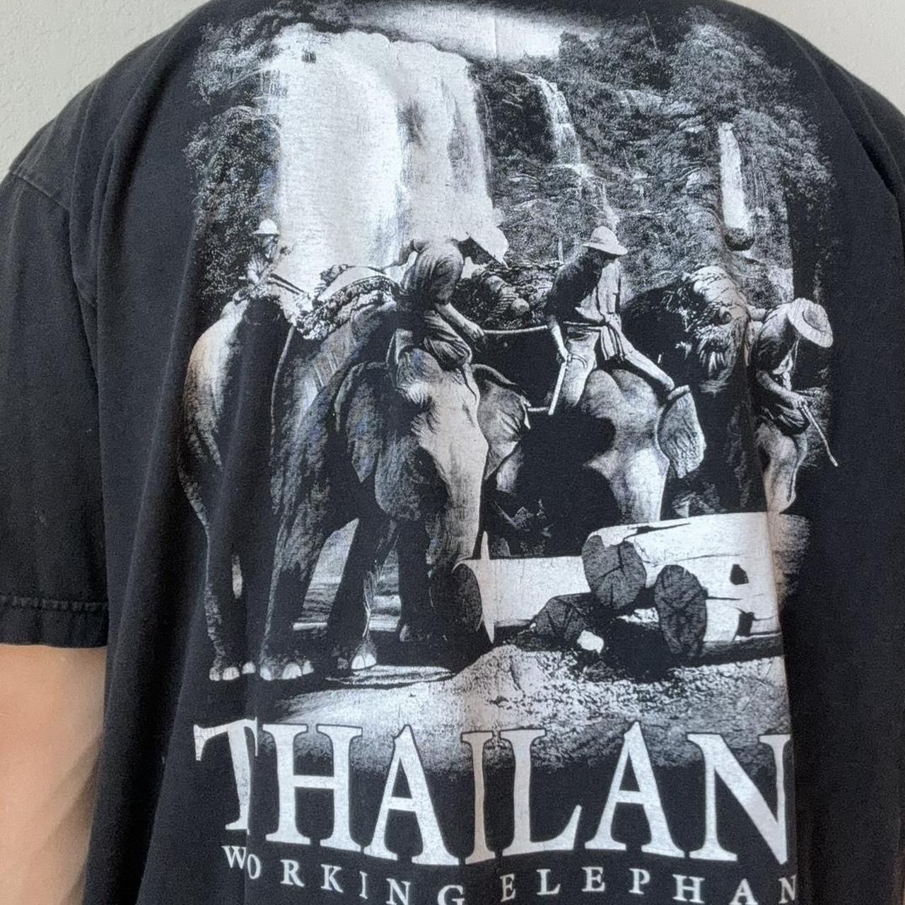 Vintage Vintage Thailand 'Working Elephants' 2000s Graphics Shirt Size US XL / EU 56 / 4 - 6 Thumbnail