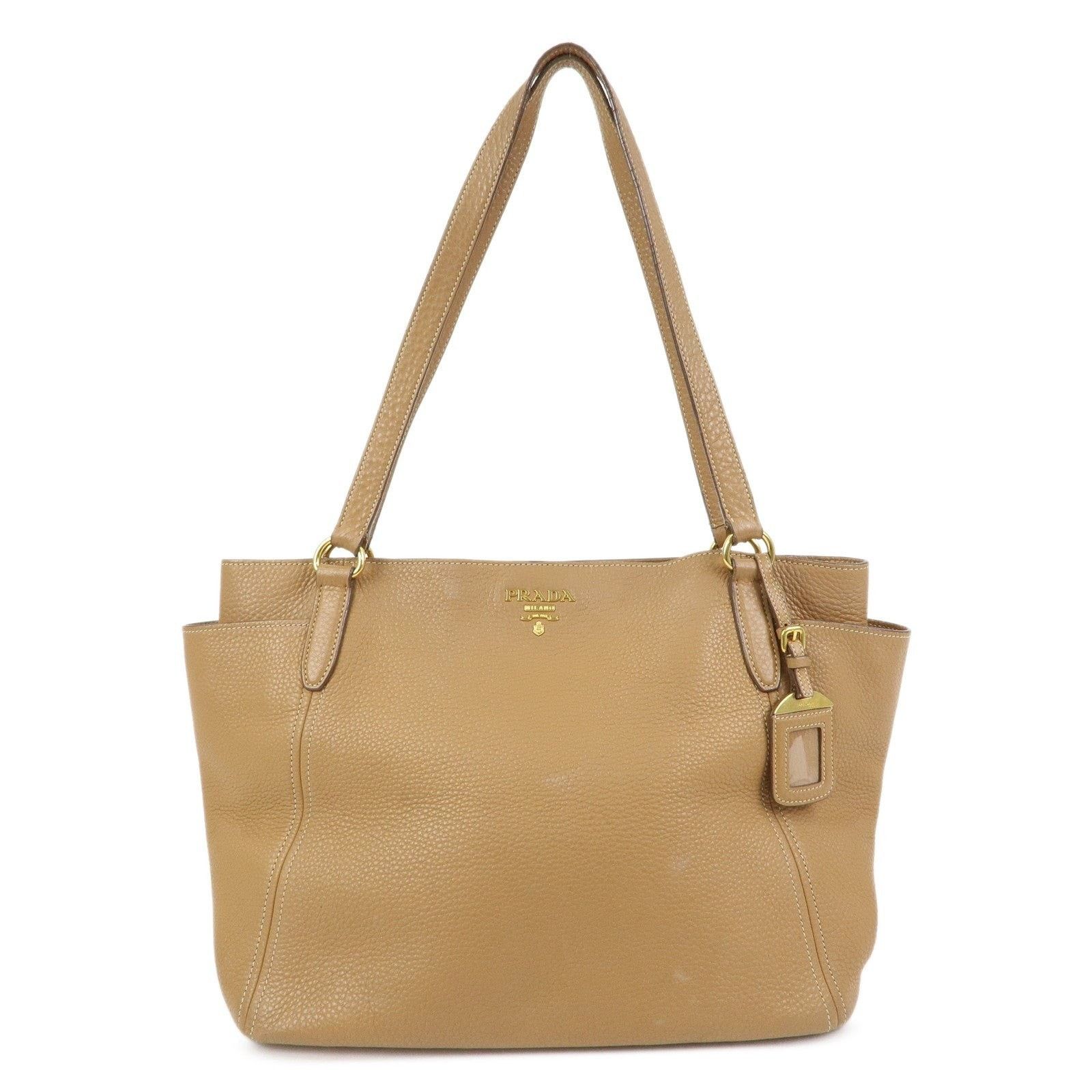 Prada Prada Vitello Daino Tote Calfskin Tan Size ONE SIZE - 1 Thumbnail