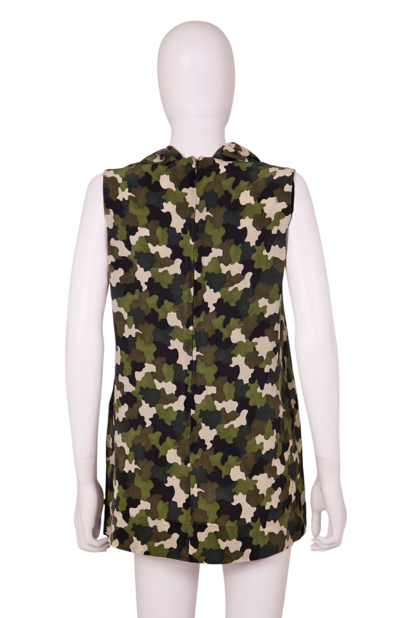 Prada Pre - Fall 2010 Camo Sleveless Tank Top Size M / US 6-8 / IT 42-44 - 4 Thumbnail
