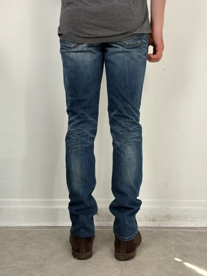 Gucci 2010s Gucci Blue Faded Slim Denim Jeans by Frida Giannini Size US 30 / EU 46 - 4 Thumbnail