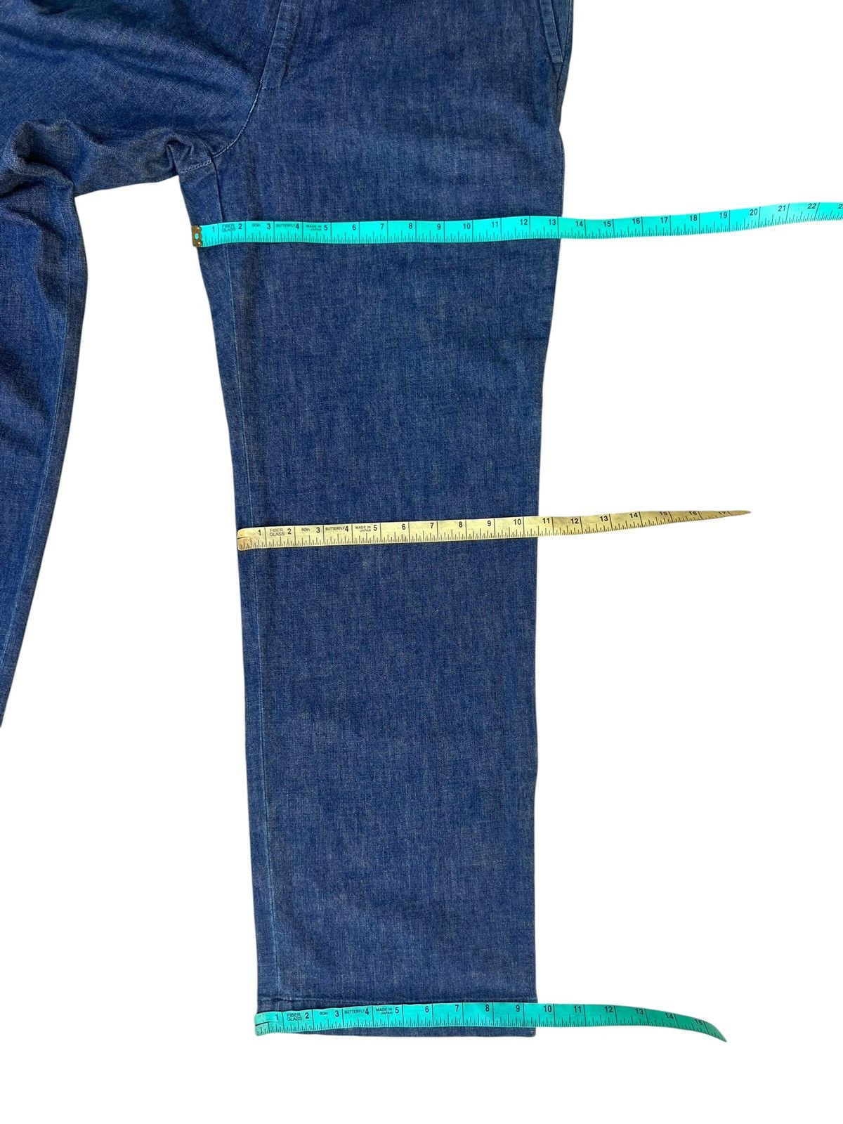 Fat Tokyo FAT FA Japan Buckle Back Baggy Denim Trouser Pant Size US 34 / EU 50 - 6 Thumbnail