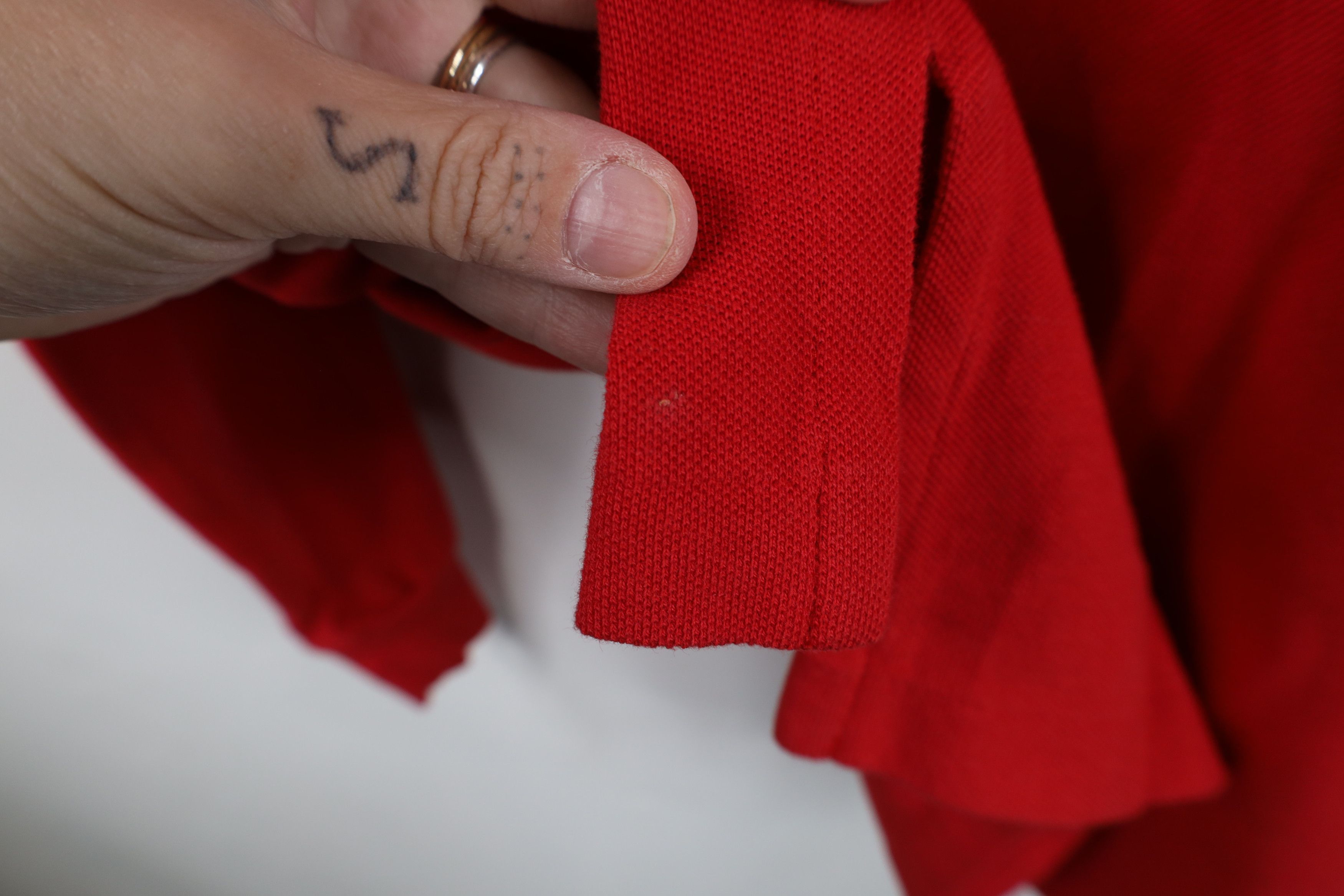 Ralph Lauren Vintage 90s Ralph Lauren Cotton Rugby Long Sleeve Polo Red Size US XL / EU 56 / 4 - 11 Thumbnail