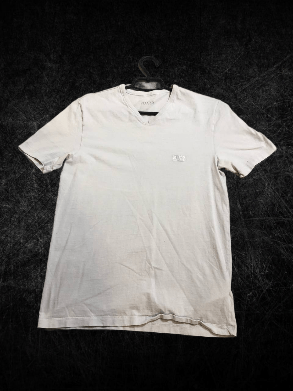Hugo Boss Hugo Boss Mens V-Neck White T-Shirt Size US S / EU 44-46 / 1 - 1 Thumbnail